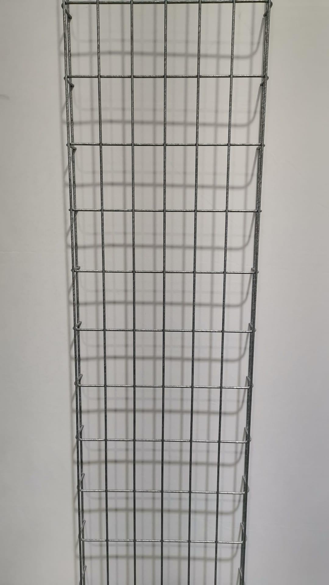 Chemin de câbles longueur 29 cm, profondeur 5 cm, mailles 5 x 10 cm