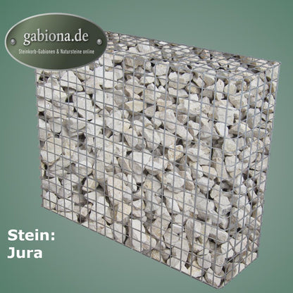 Gabion galvanisé à chaud 102 cm x 82 cm x 32 cm, mailles 5 cm x 5 cm, entièrement soudé