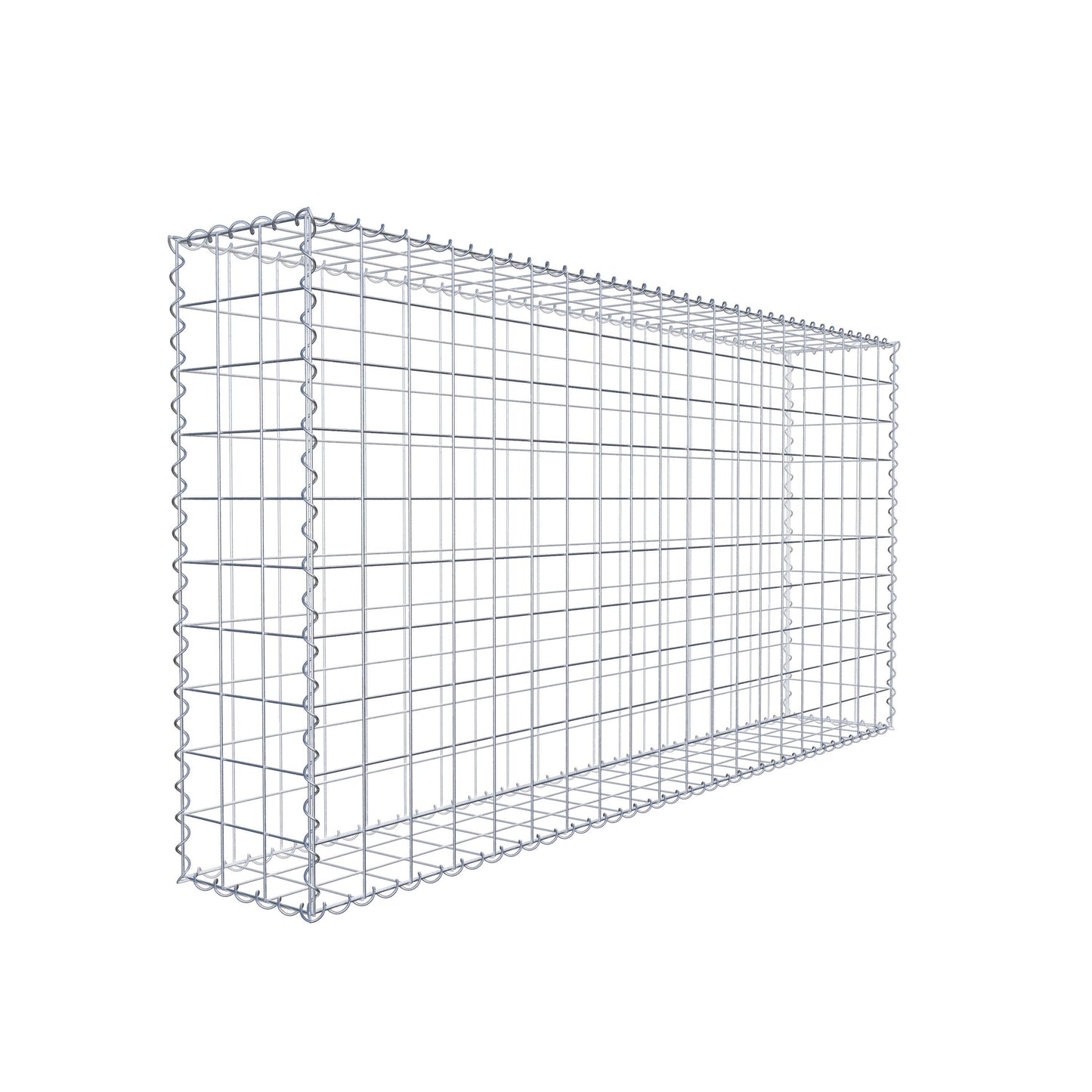 Gabion 200 cm x 100 cm x 30 cm (L x H x D), mesh size 10 cm x 10 cm, spiral