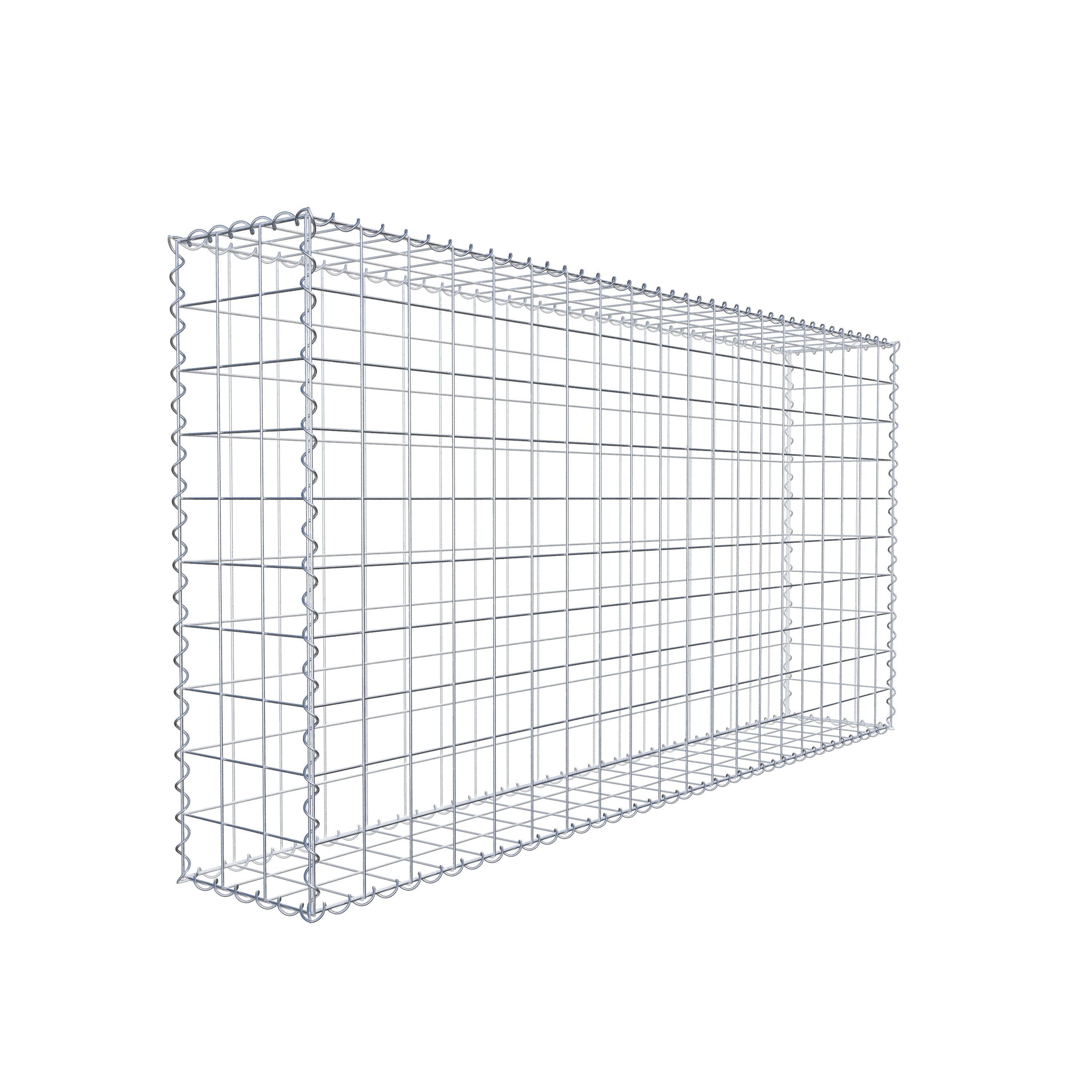 Gabion 200 cm x 100 cm x 30 cm (L x H x P), maille 10 cm x 10 cm, spirale