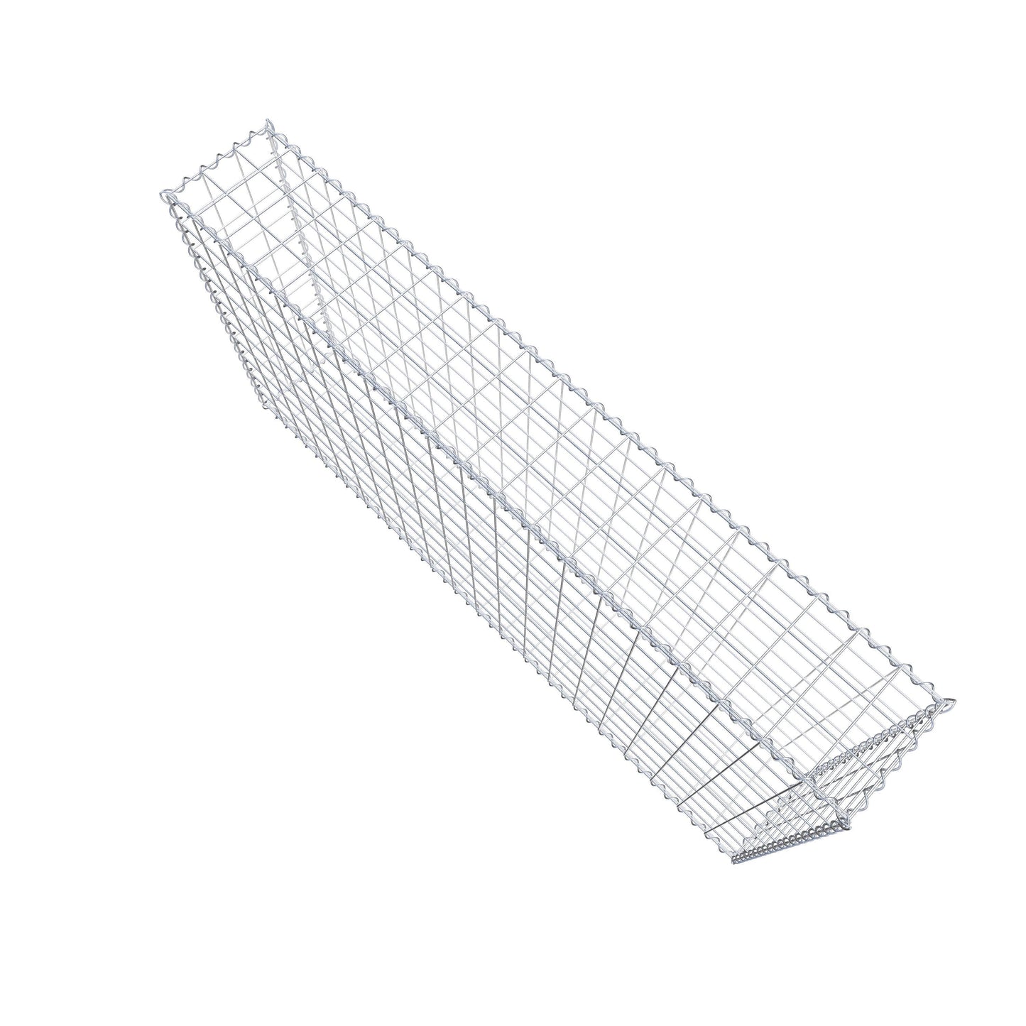 Gabion 200 cm x 100 cm x 30 cm (L x H x D), mesh size 10 cm x 10 cm, spiral