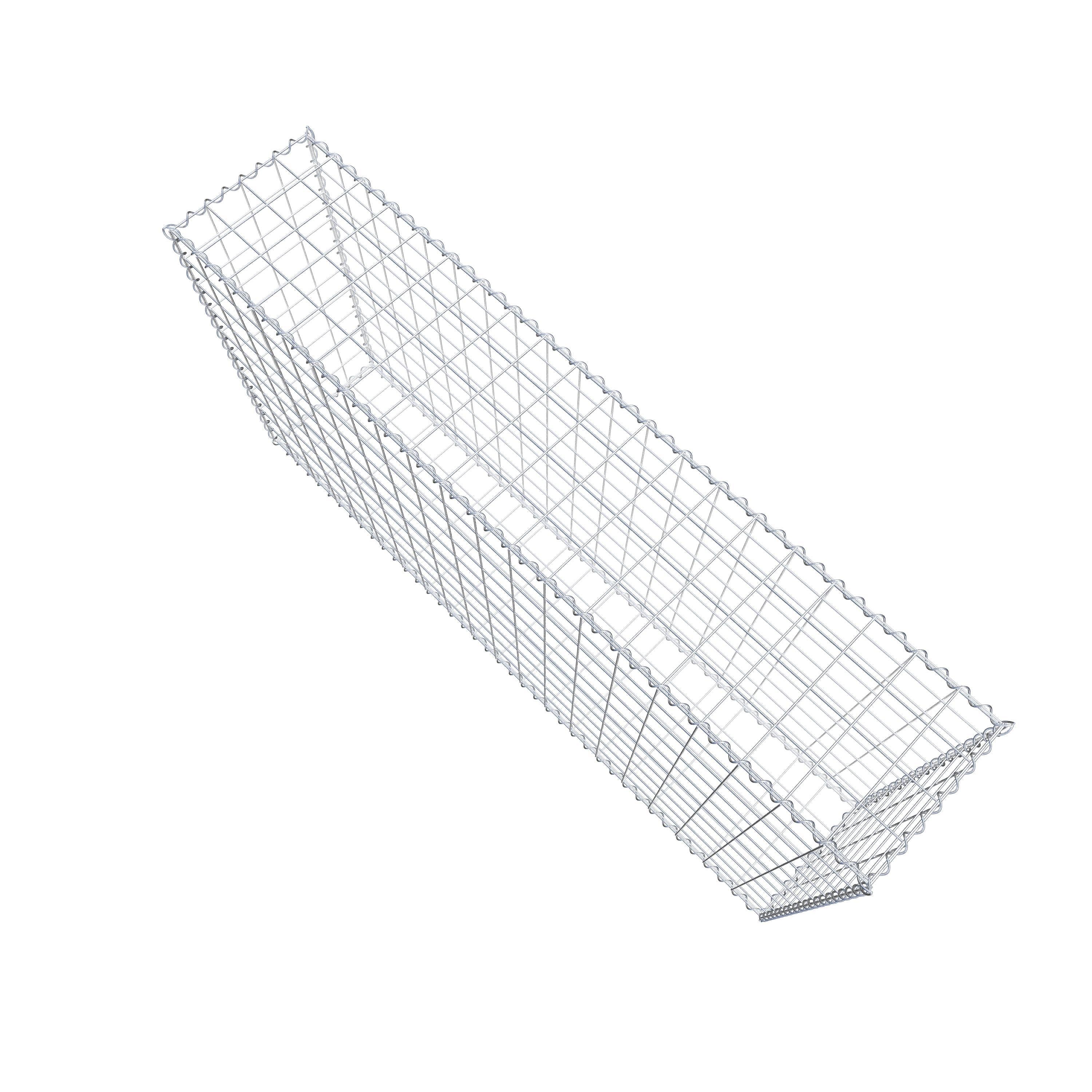 Gabion 200 cm x 100 cm x 40 cm (L x H x P), maille 10 cm x 10 cm, spirale