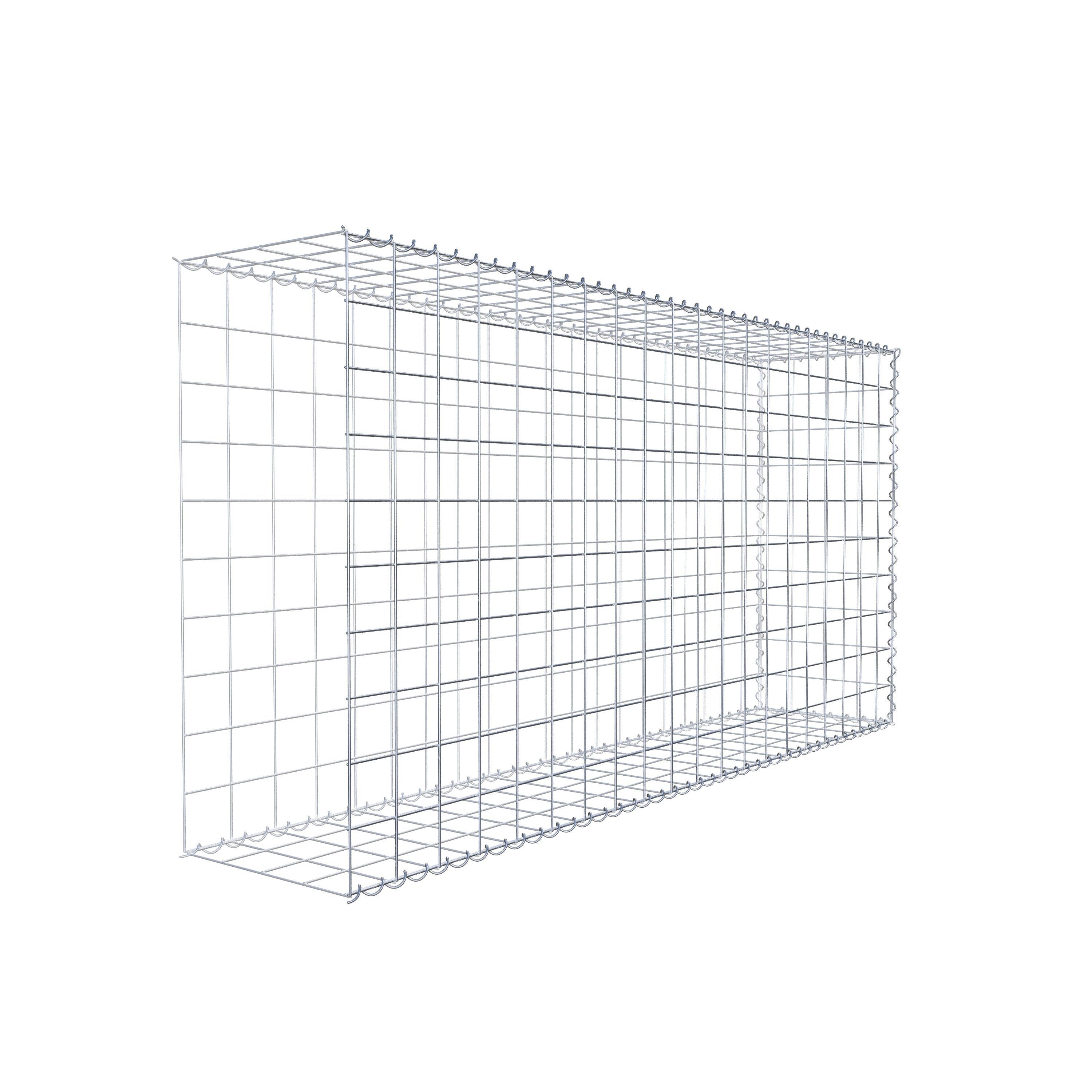 Gabion sur toile type 2 200 cm x 100 cm x 40 cm (L x H x P), maille 10 cm x 10 cm, spirale