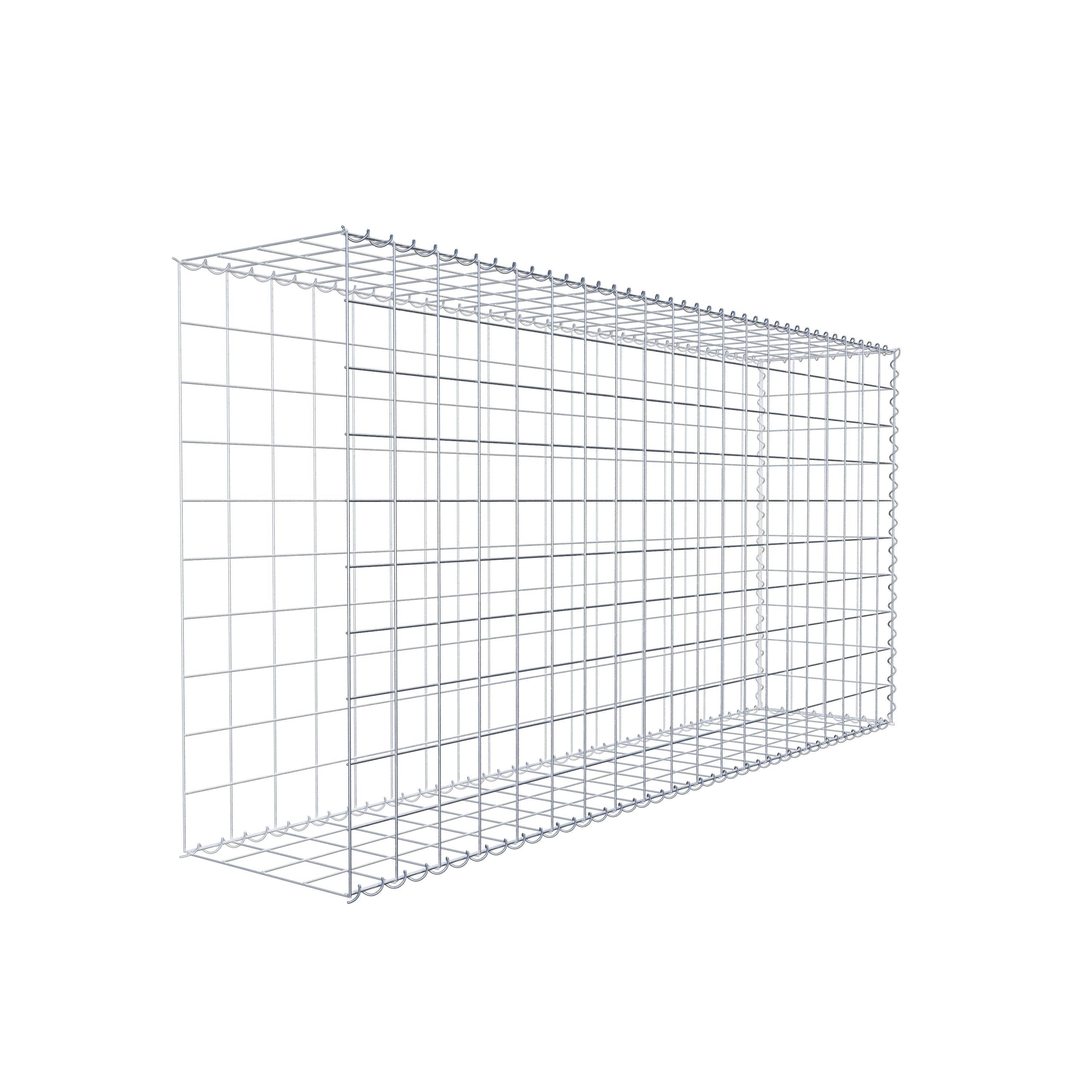 Gabião tipo 2 200 cm x 100 cm x 40 cm (C x A x P), malhagem 10 cm x 10 cm, espiral