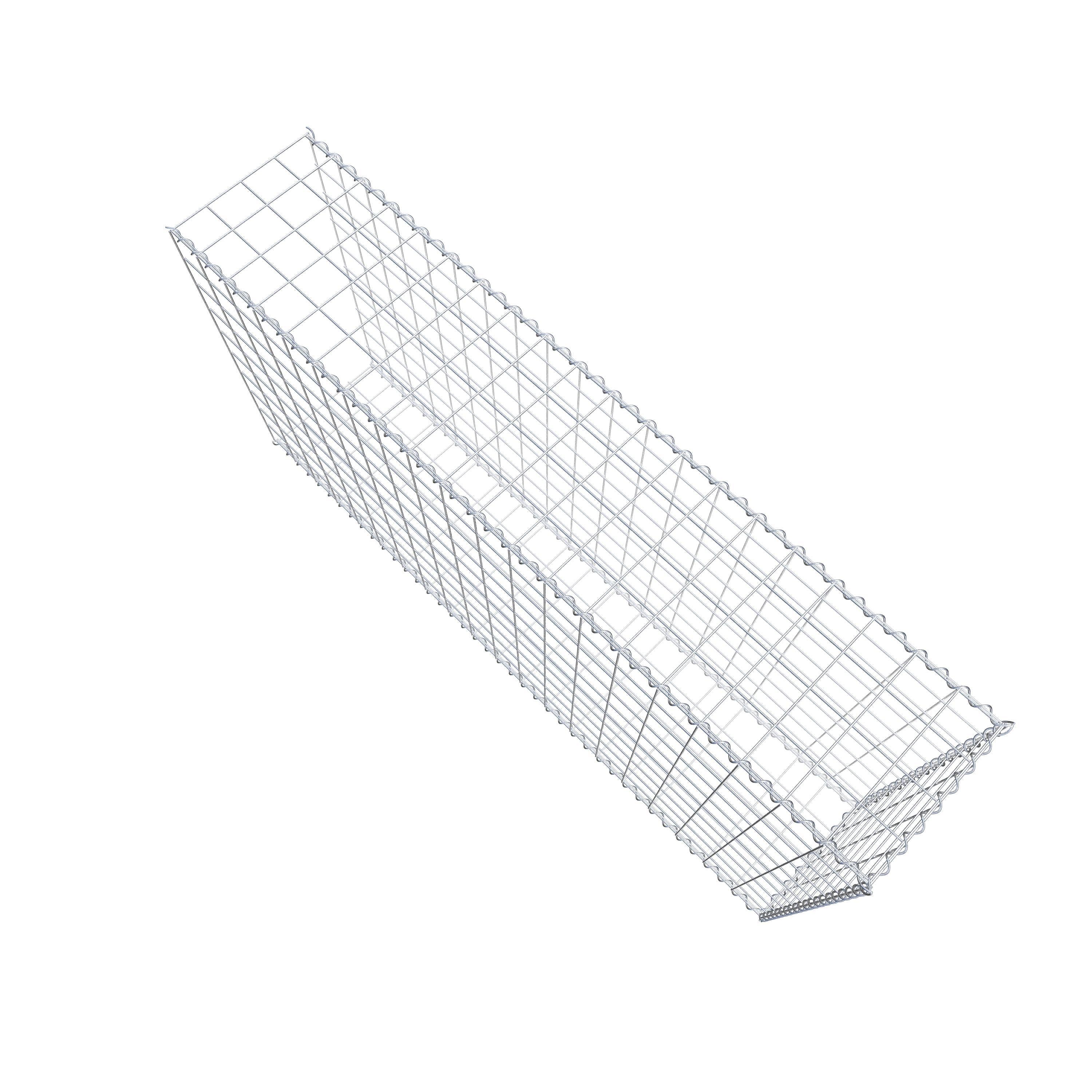 Gabion sur toile type 2 200 cm x 100 cm x 40 cm (L x H x P), maille 10 cm x 10 cm, spirale