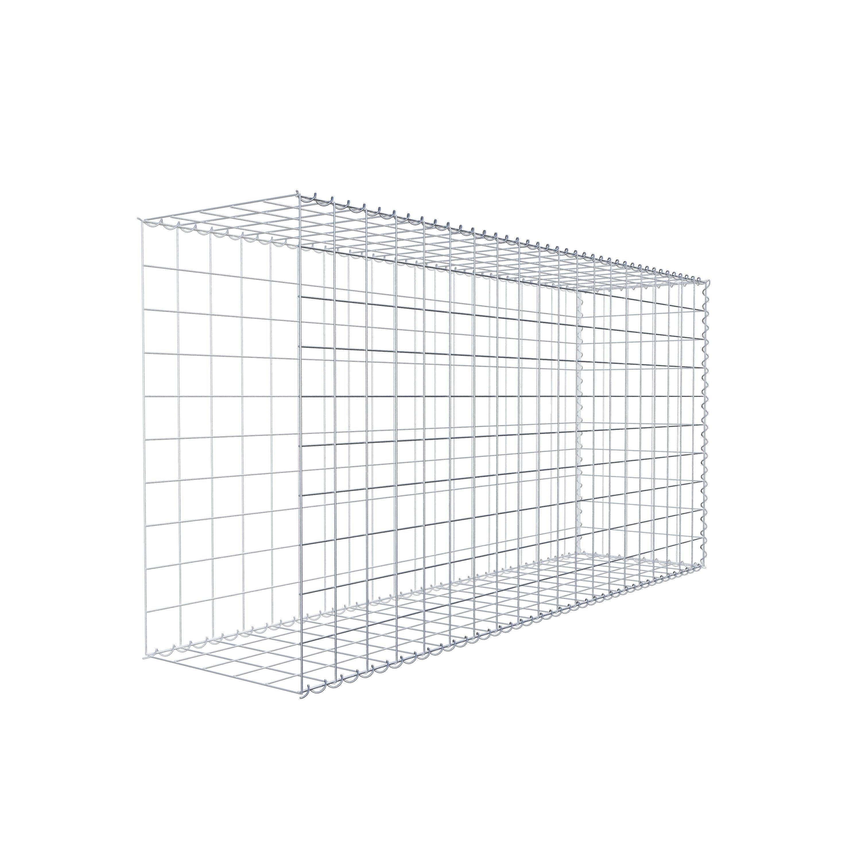 Gabion sur toile type 2 200 cm x 100 cm x 50 cm (L x H x P), maille 10 cm x 10 cm, spirale