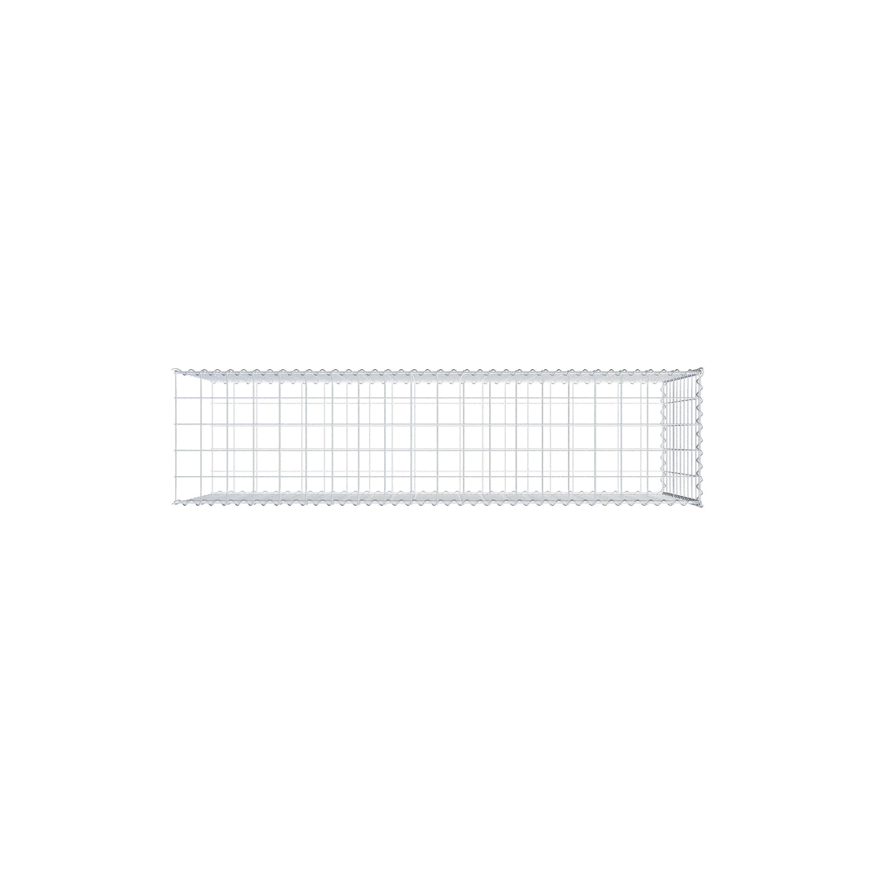 Gabion sur toile type 2 200 cm x 100 cm x 50 cm (L x H x P), maille 10 cm x 10 cm, spirale