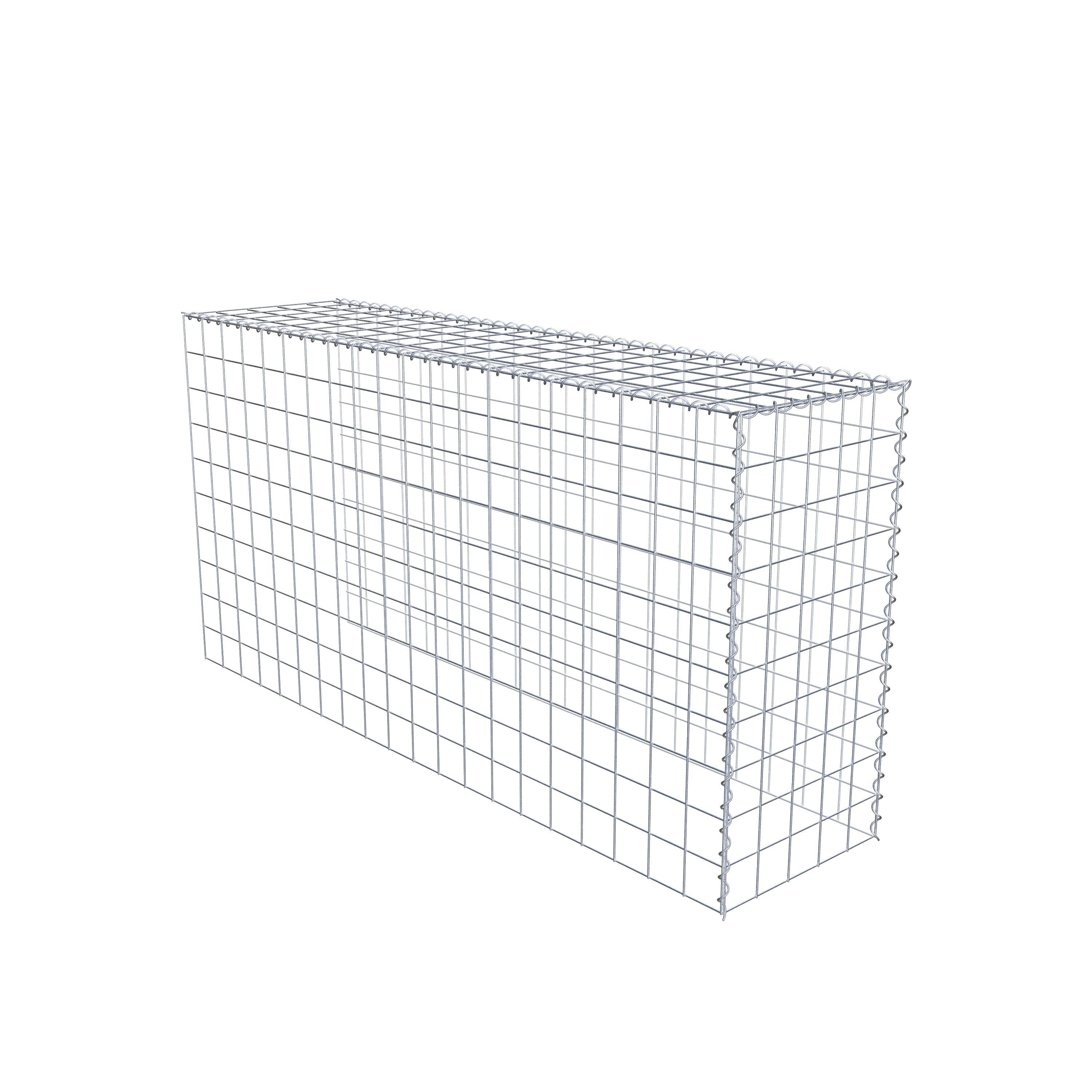 Gabion sur toile type 4 200 cm x 100 cm x 50 cm (L x H x P), maille 10 cm x 10 cm, spirale