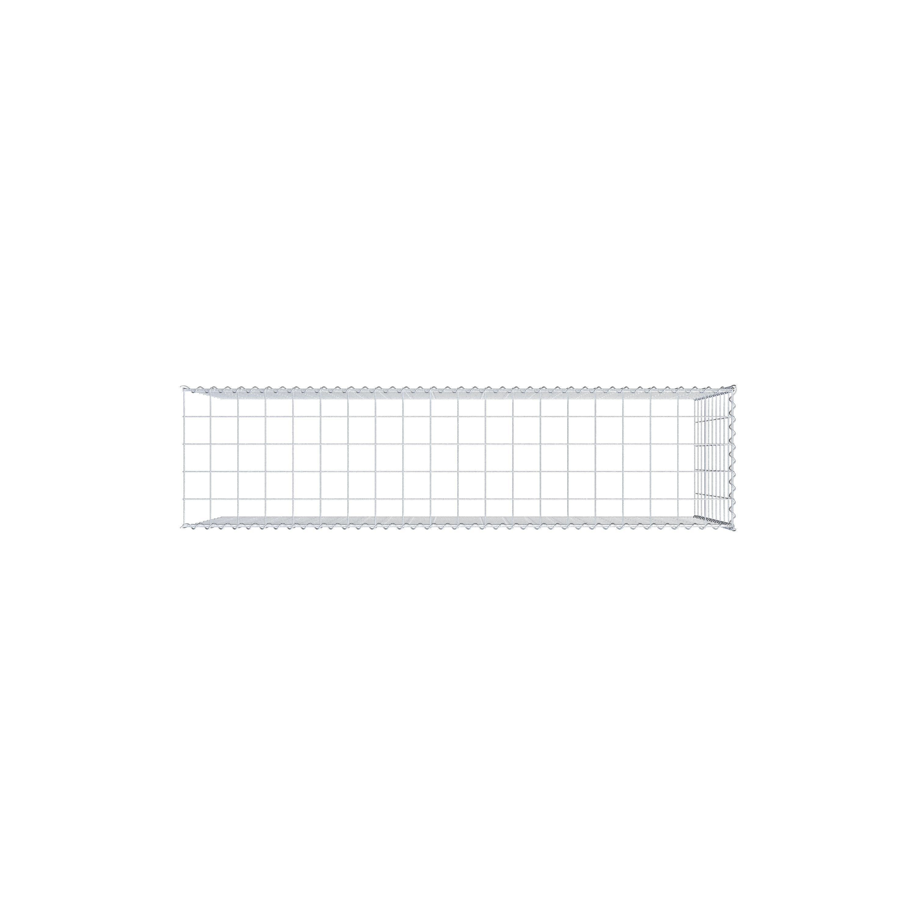 Gabion sur toile type 4 200 cm x 100 cm x 50 cm (L x H x P), maille 10 cm x 10 cm, spirale