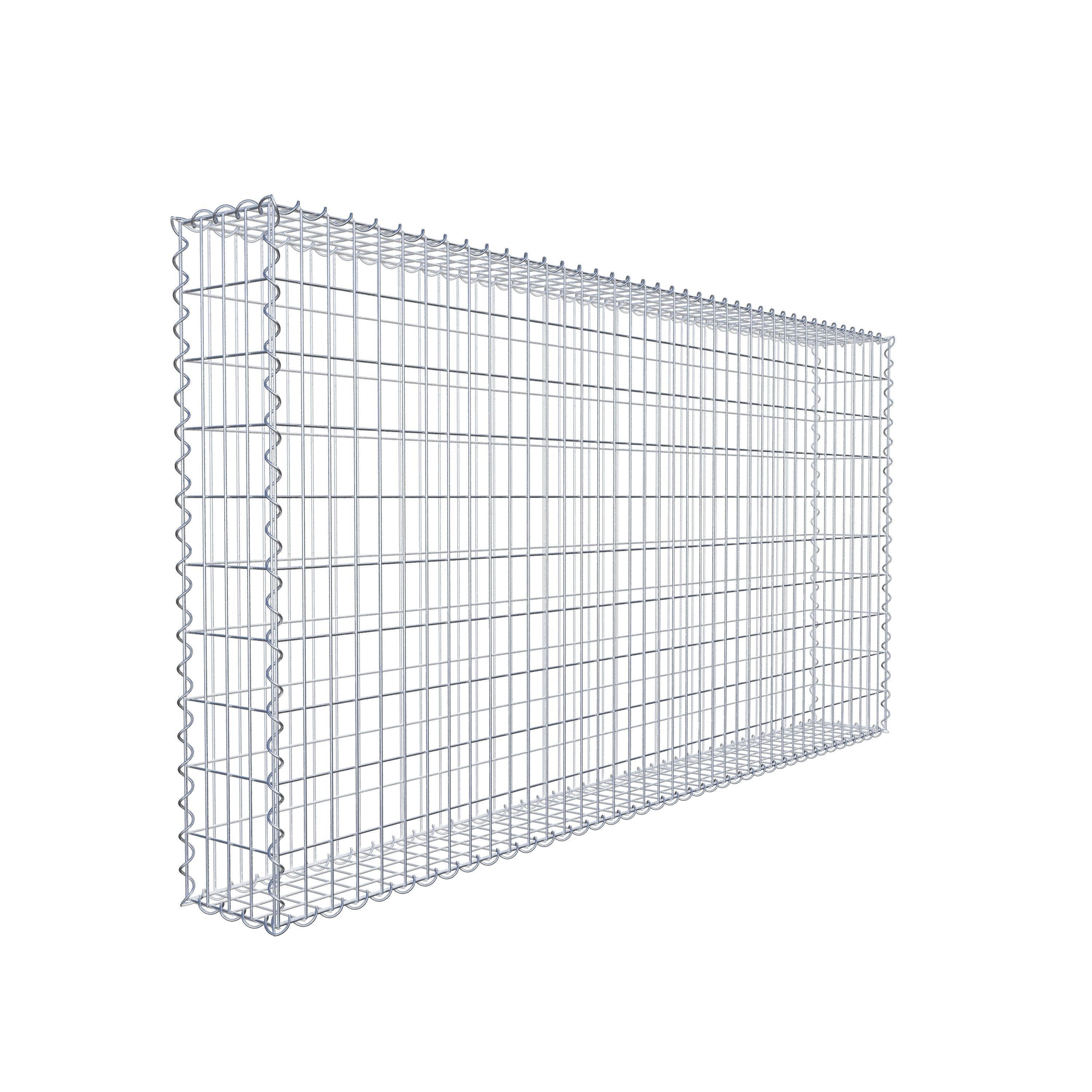 Gabion 200 cm x 100 cm x 20 cm (L x H x P), maille 5 cm x 10 cm, spirale