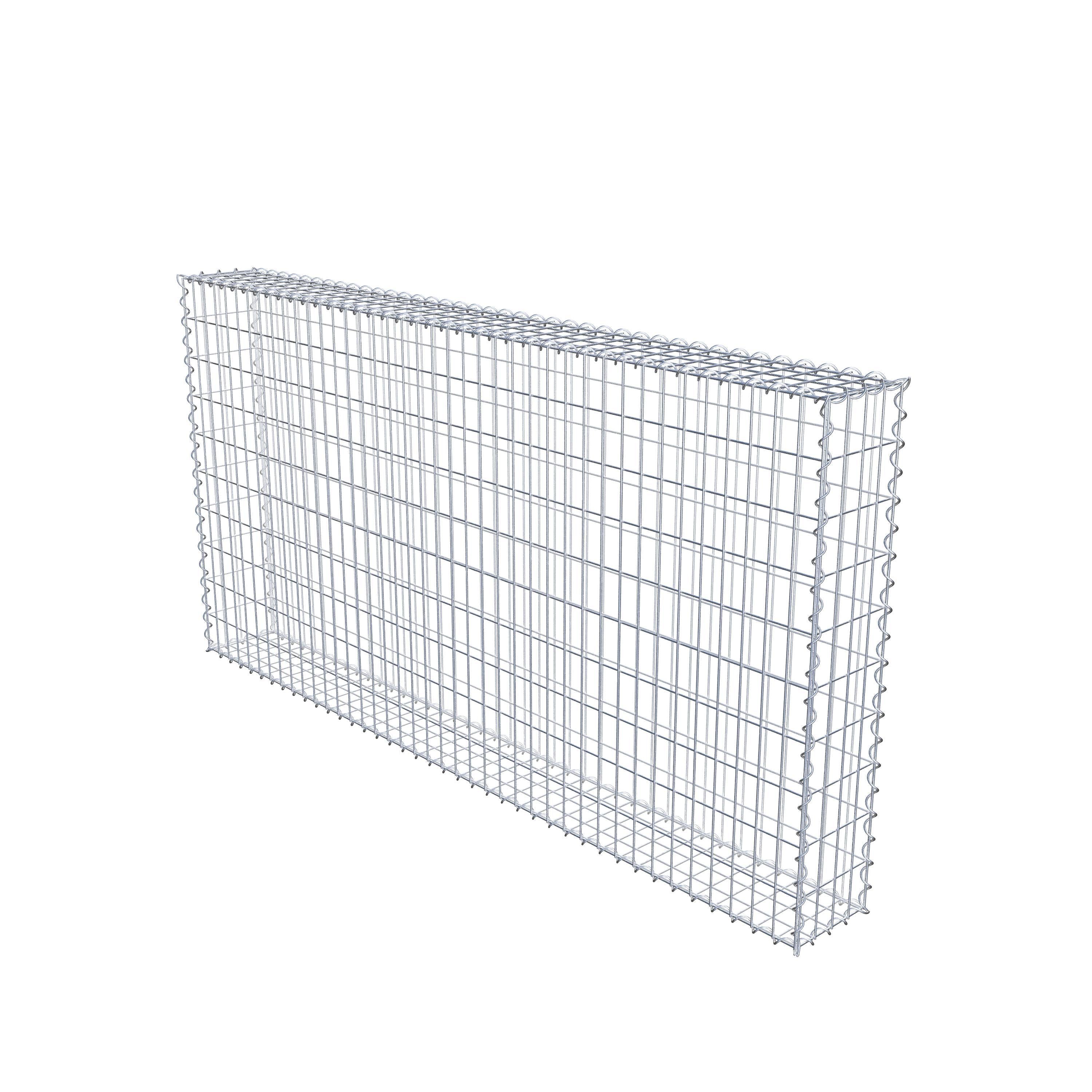 Gabion 200 cm x 100 cm x 20 cm (L x H x P), maille 5 cm x 10 cm, spirale