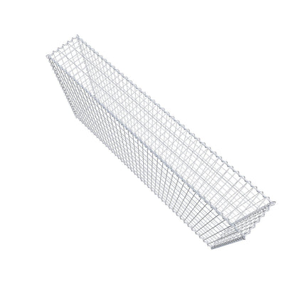 Gabion 200 cm x 100 cm x 30 cm (L x H x D), mesh size 5 cm x 10 cm, spiral