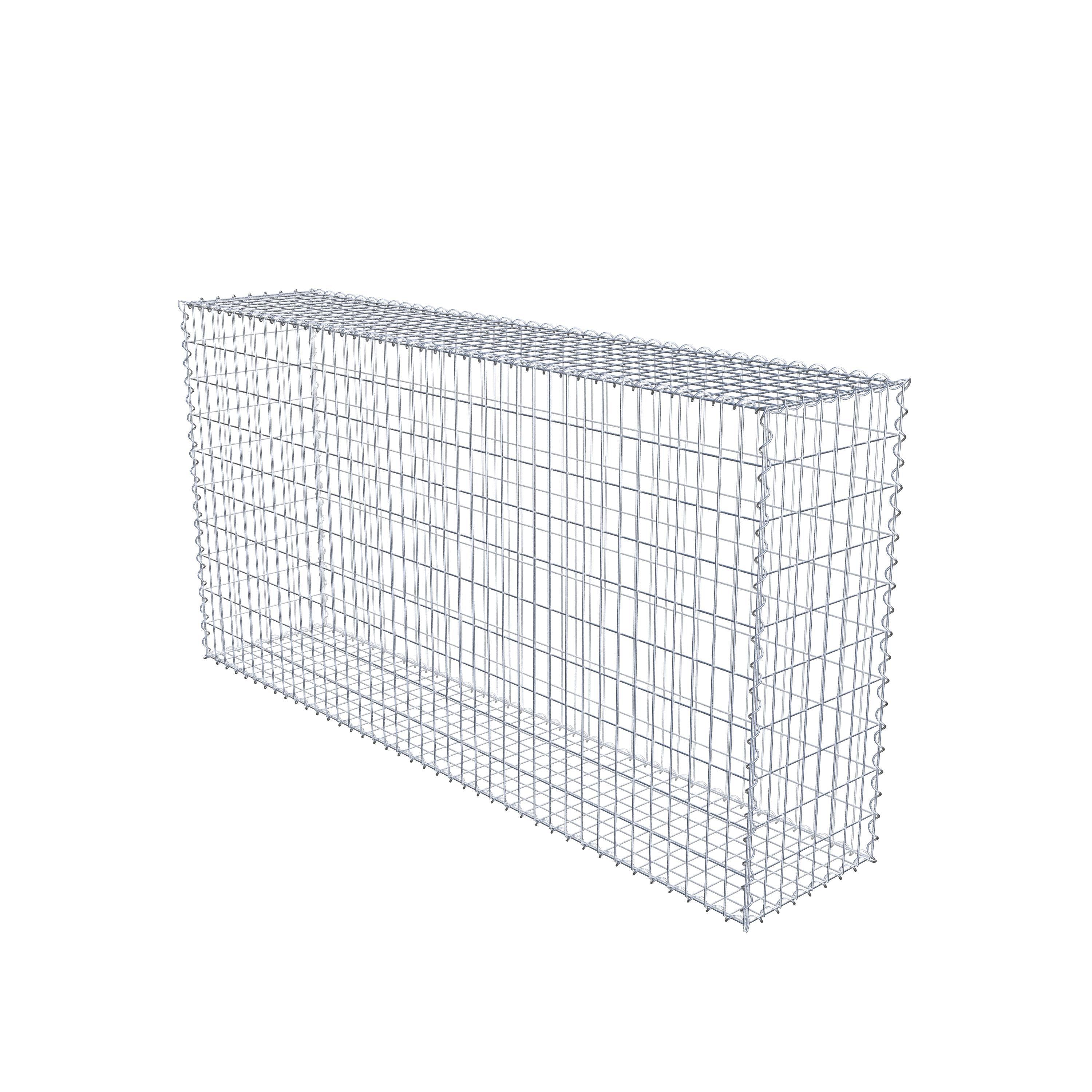 Gabion 200 cm x 100 cm x 40 cm (L x H x P), maille 5 cm x 10 cm, spirale