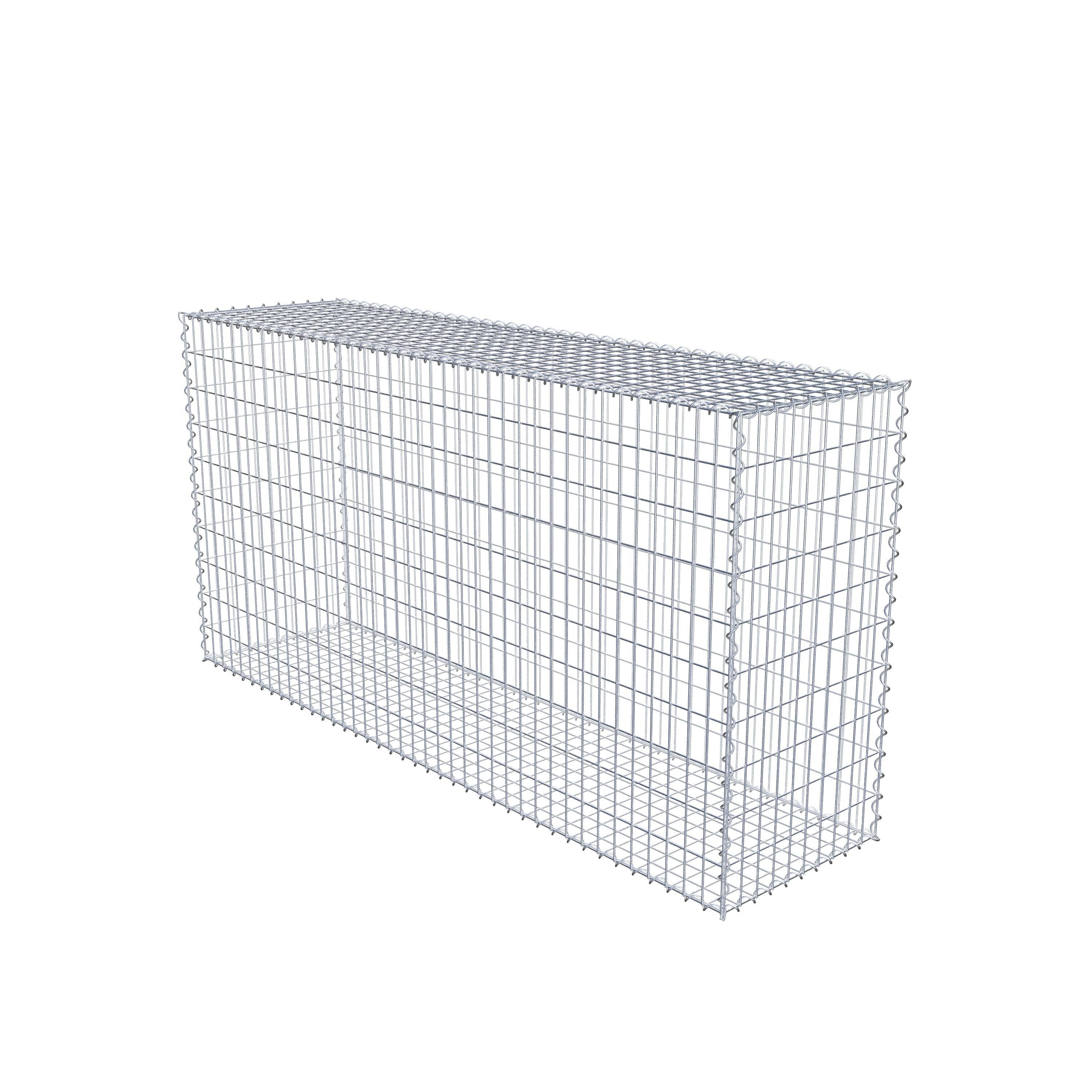 Gabion 200 cm x 100 cm x 50 cm (L x H x P), maille 5 cm x 10 cm, spirale