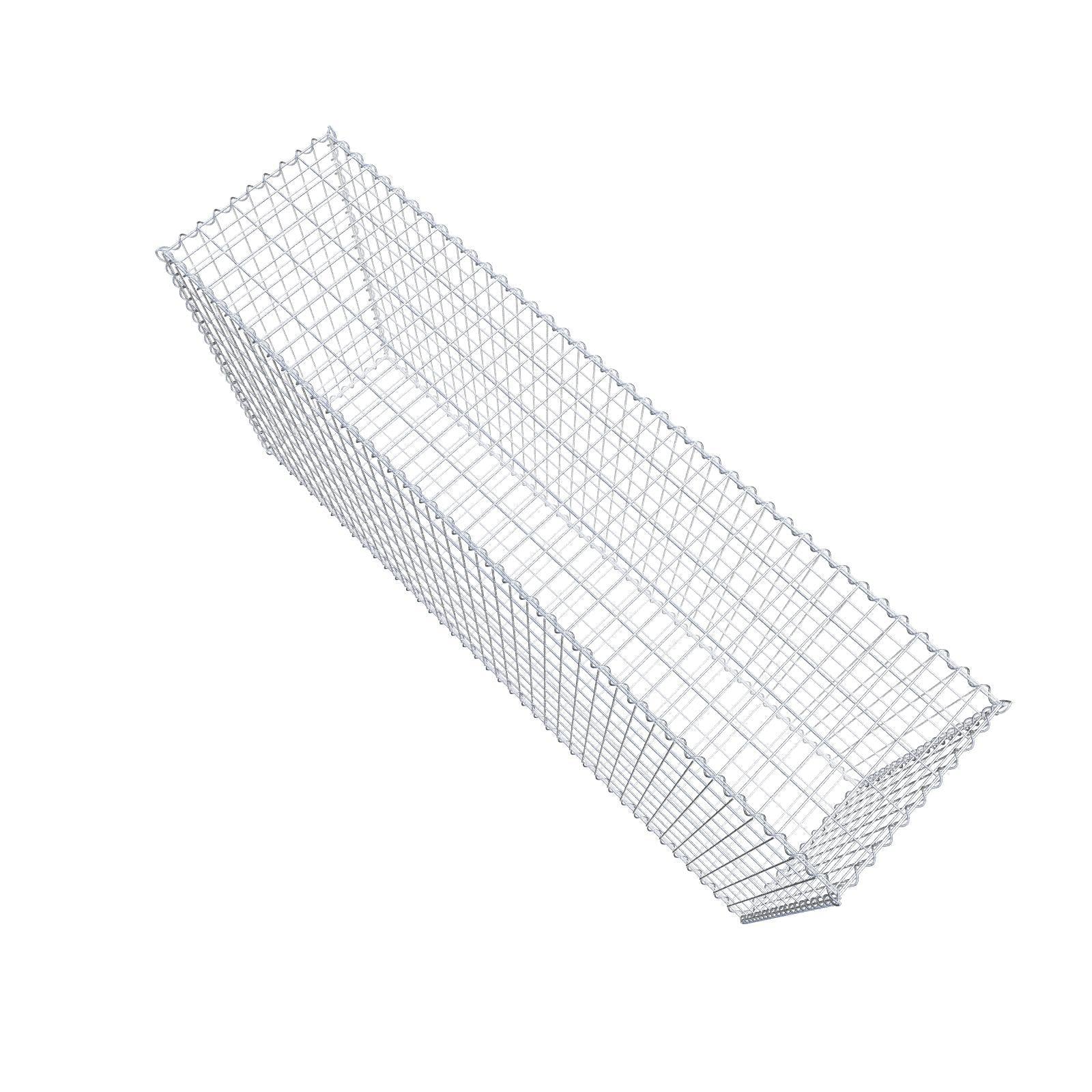 Gabion 200 cm x 100 cm x 50 cm (L x H x P), mailles 5 cm x 10 cm, spirale