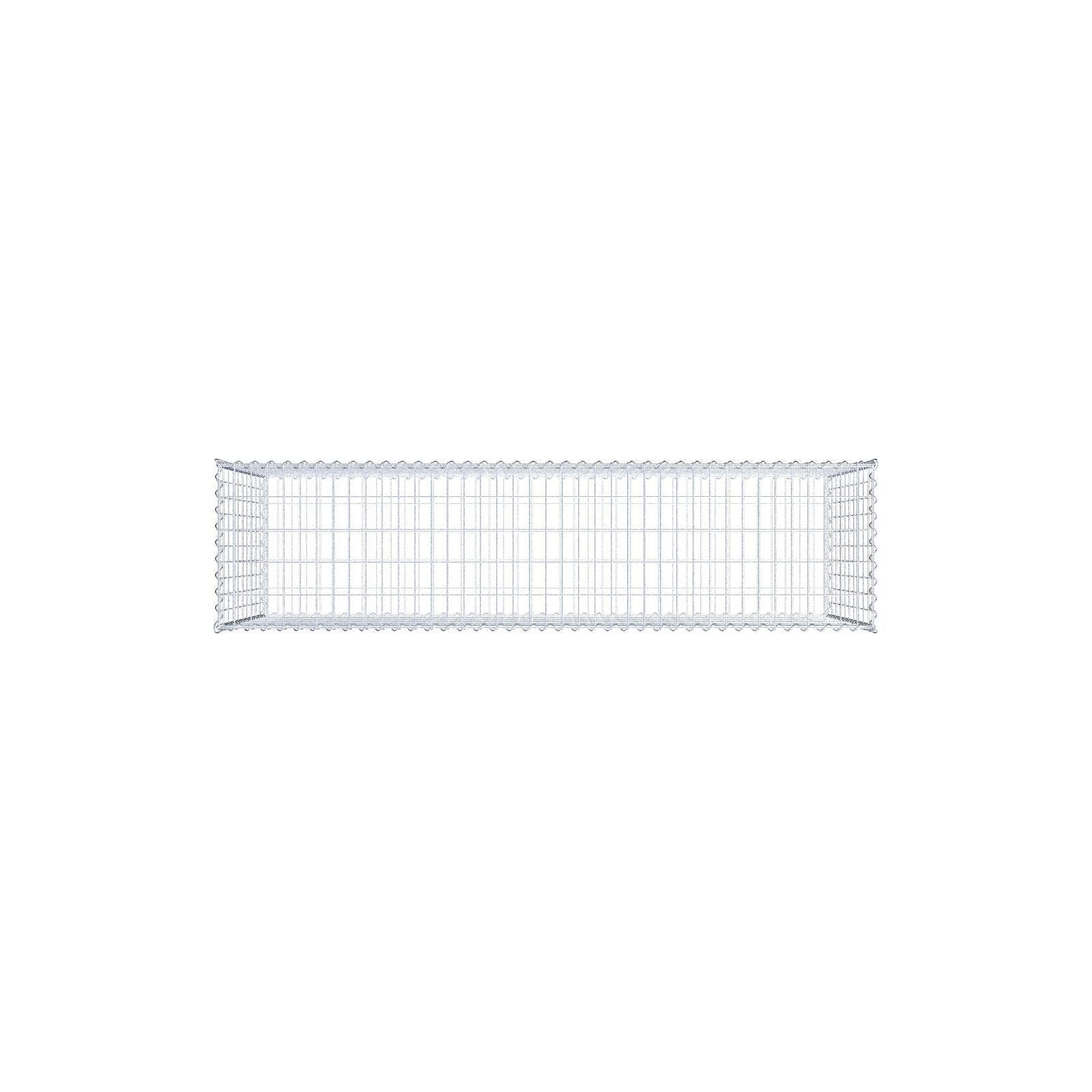 Gabion 200 cm x 100 cm x 50 cm (L x H x P), mailles 5 cm x 10 cm, spirale