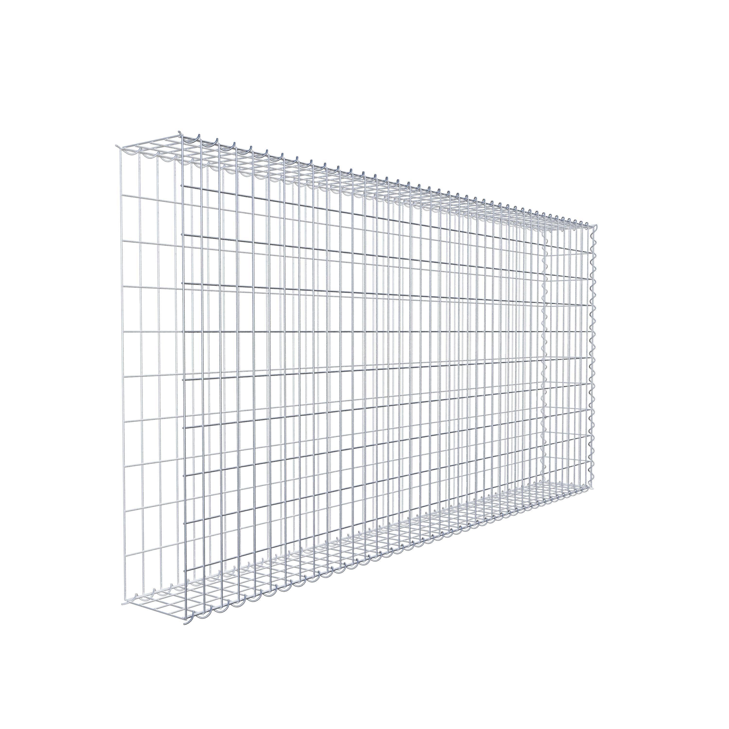 Gabion sur toile type 2 200 cm x 100 cm x 20 cm (L x H x P), maille 5 cm x 10 cm, spirale