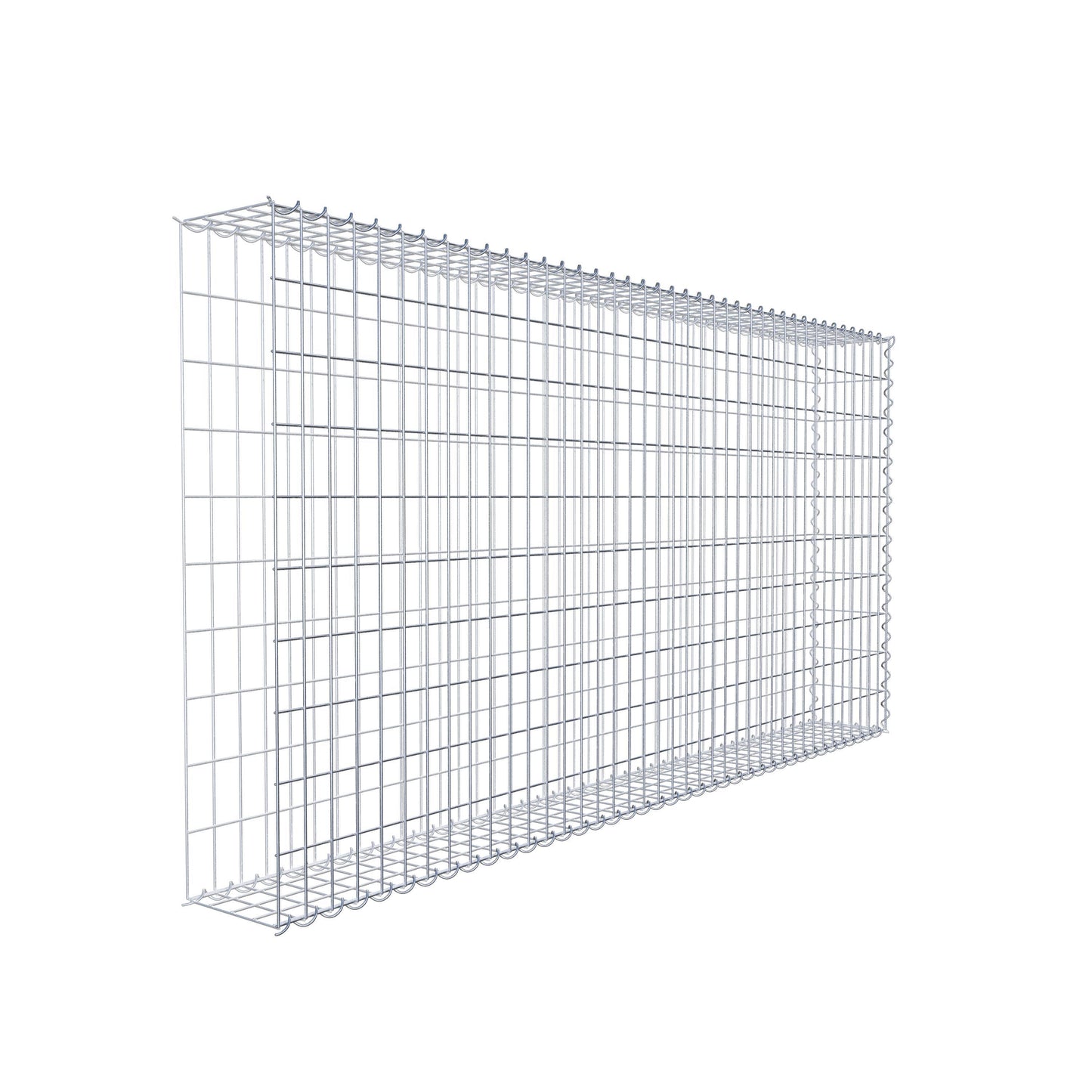 Gabião tipo 2 200 cm x 100 cm x 20 cm (C x A x P), malhagem 5 cm x 10 cm, espiral