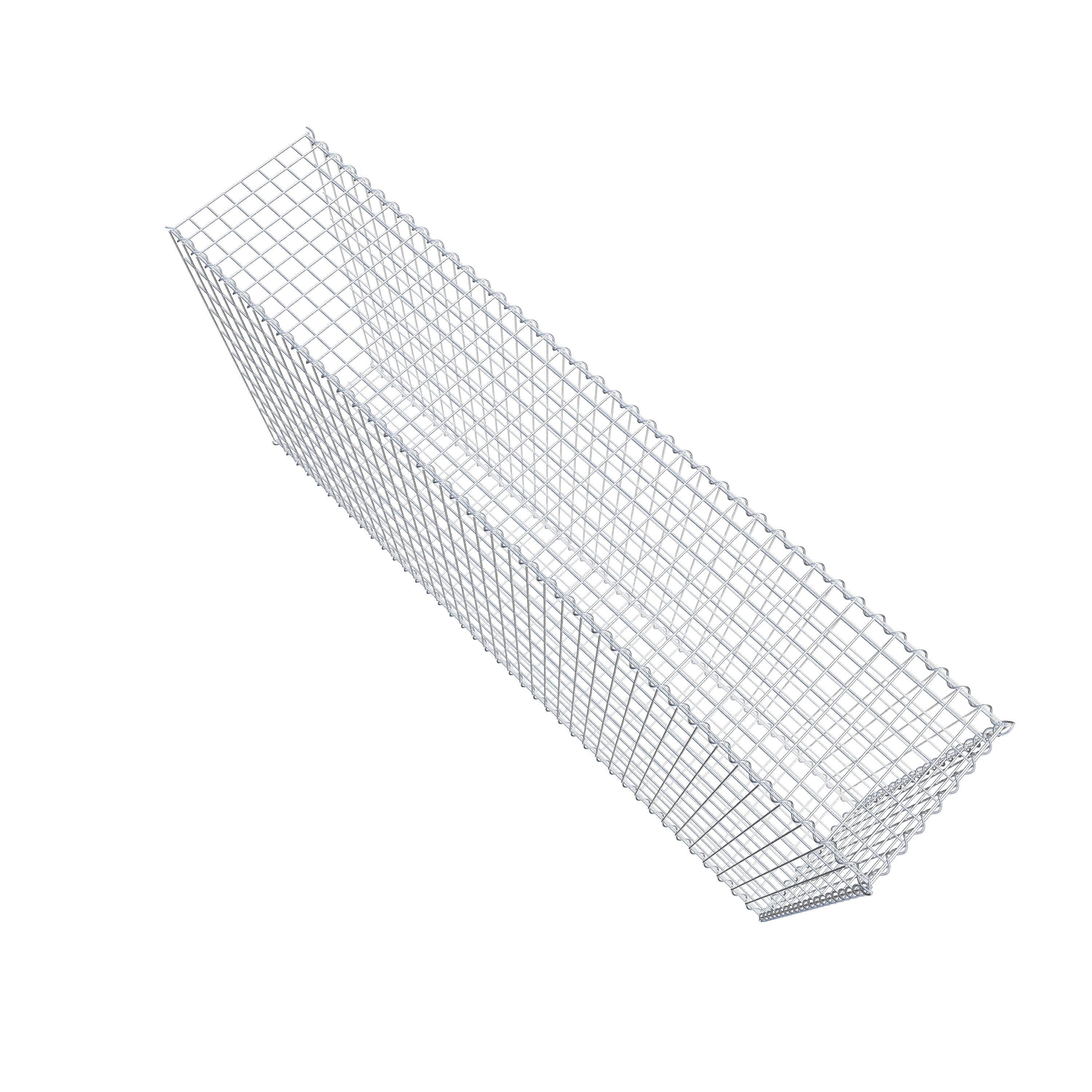 Gabion sur toile type 2 200 cm x 100 cm x 40 cm (L x H x P), maille 5 cm x 10 cm, spirale