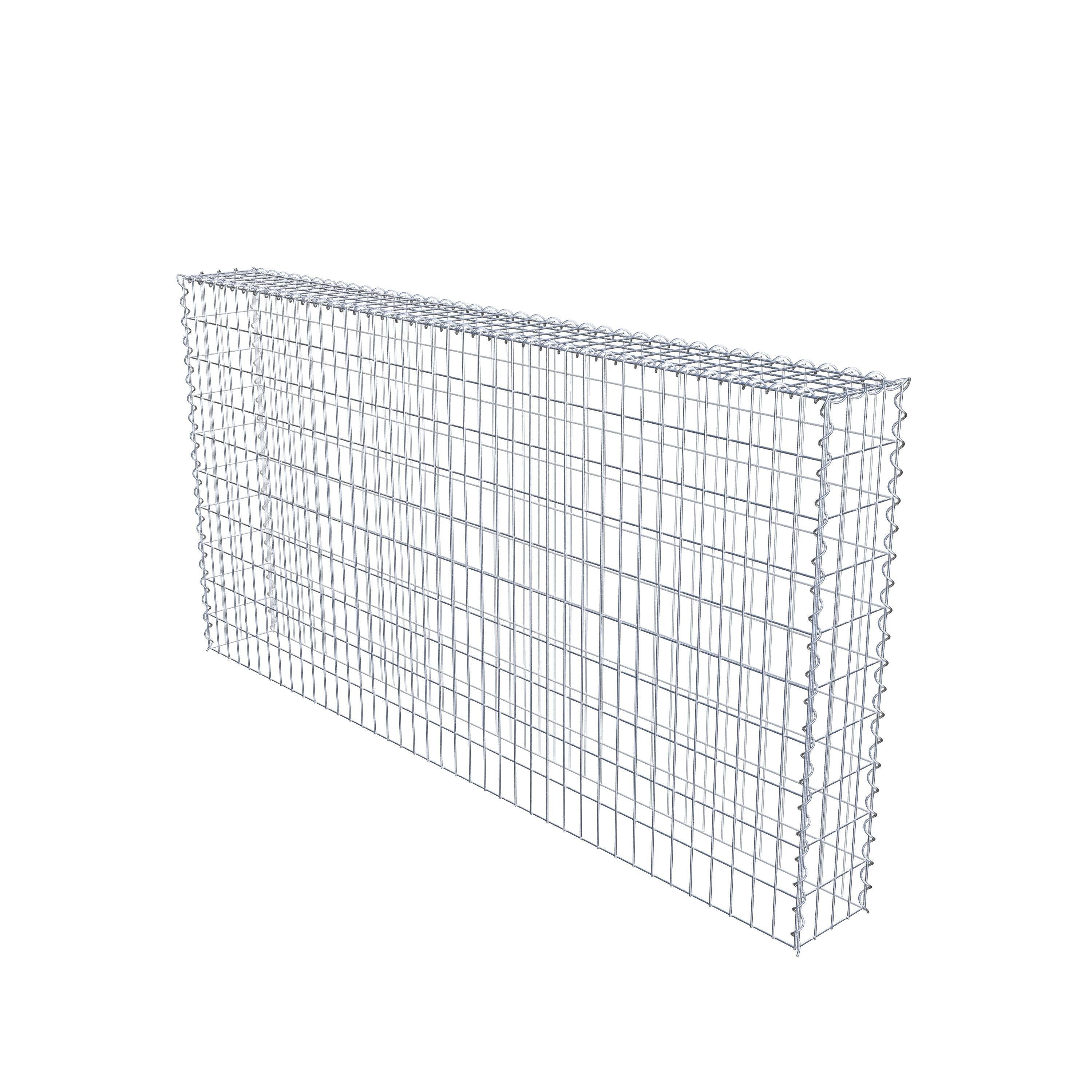 Gabion sur toile type 3 200 cm x 100 cm x 20 cm (L x H x P), maille 5 cm x 10 cm, spirale