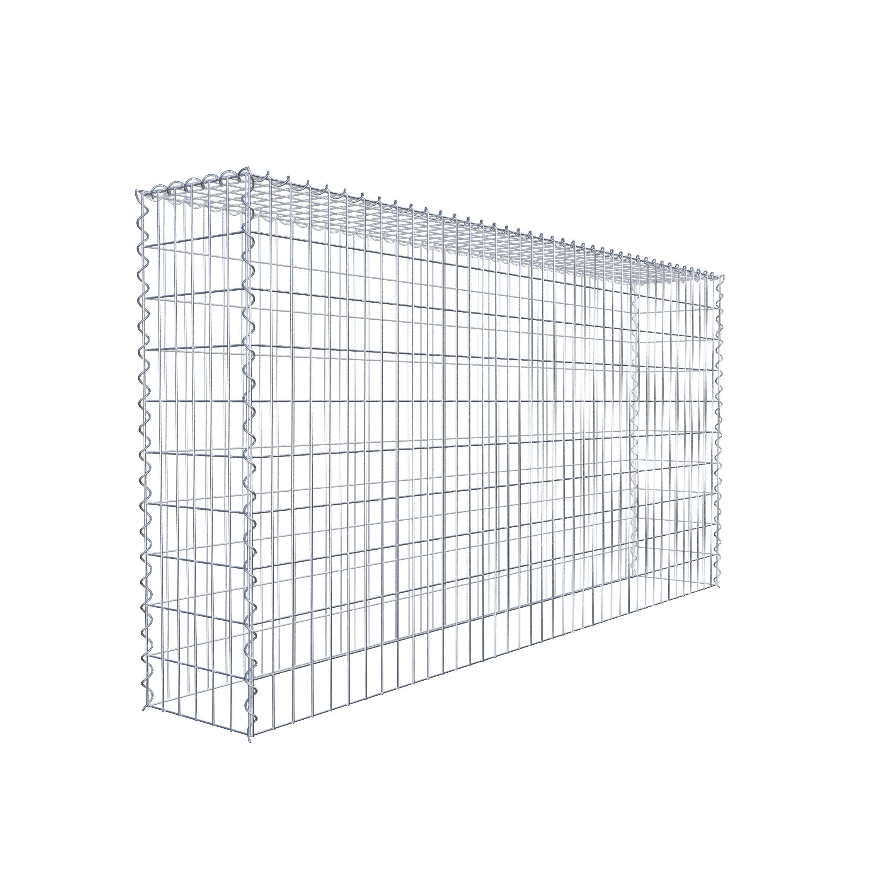 Gabion sur toile type 3 200 cm x 100 cm x 30 cm (L x H x P), maille 5 cm x 10 cm, spirale