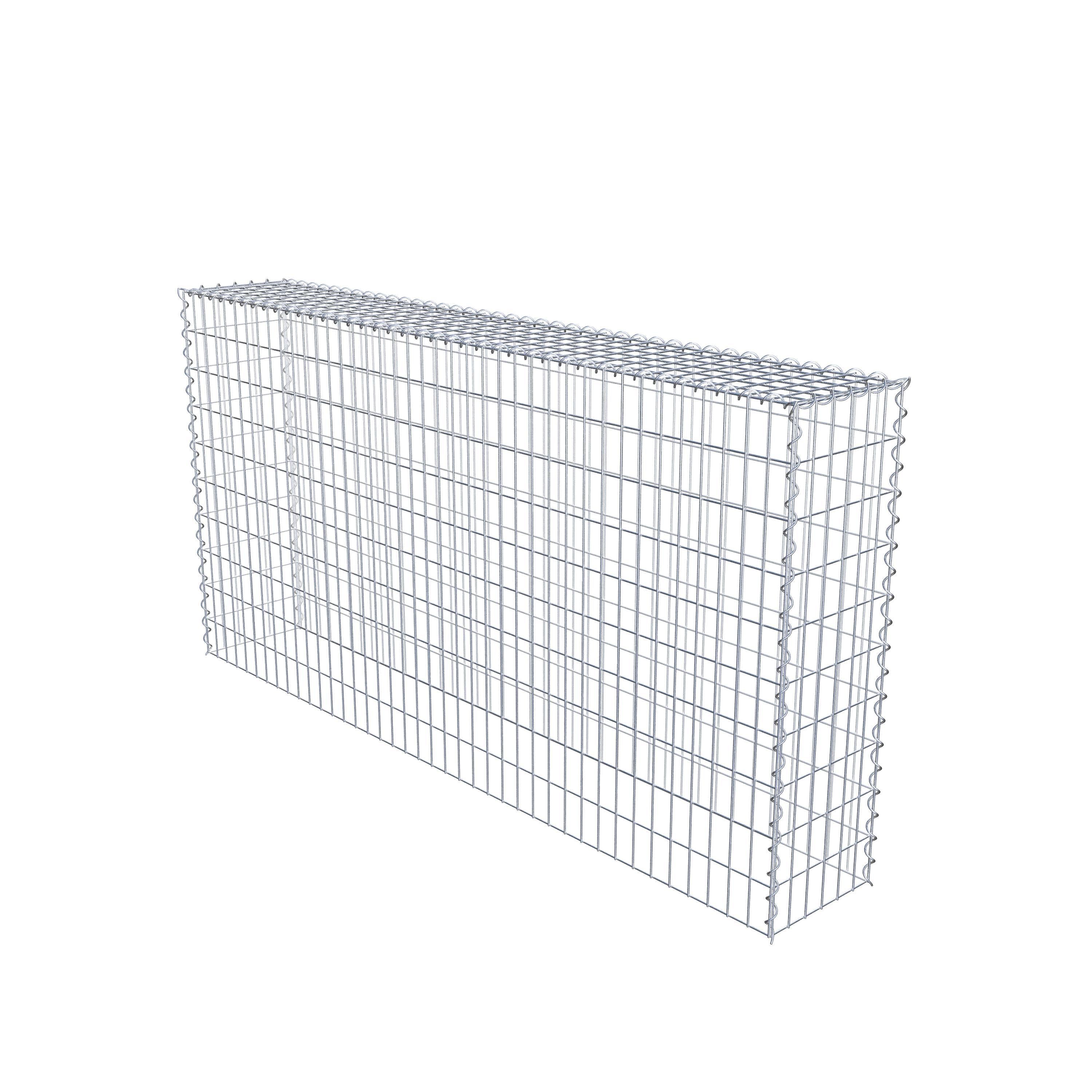 Gabion sur toile type 3 200 cm x 100 cm x 30 cm (L x H x P), maille 5 cm x 10 cm, spirale