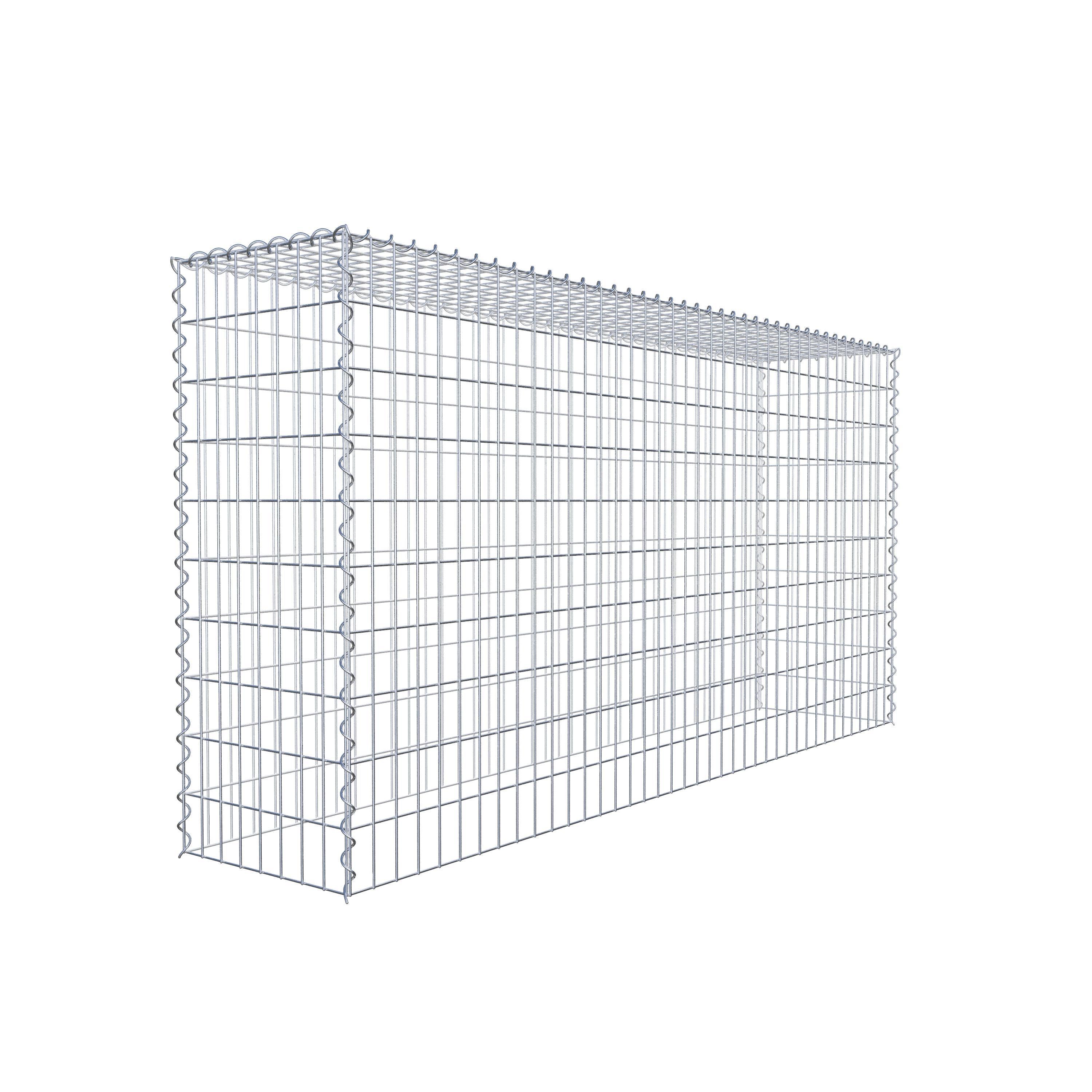 Gabion sur toile type 3 200 cm x 100 cm x 40 cm (L x H x P), maille 5 cm x 10 cm, spirale