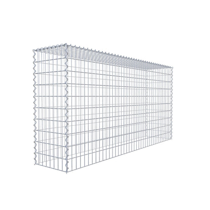 Gabion rapporté type 3 200 cm x 100 cm x 40 cm (L x H x P), mailles 5 cm x 10 cm, spirale