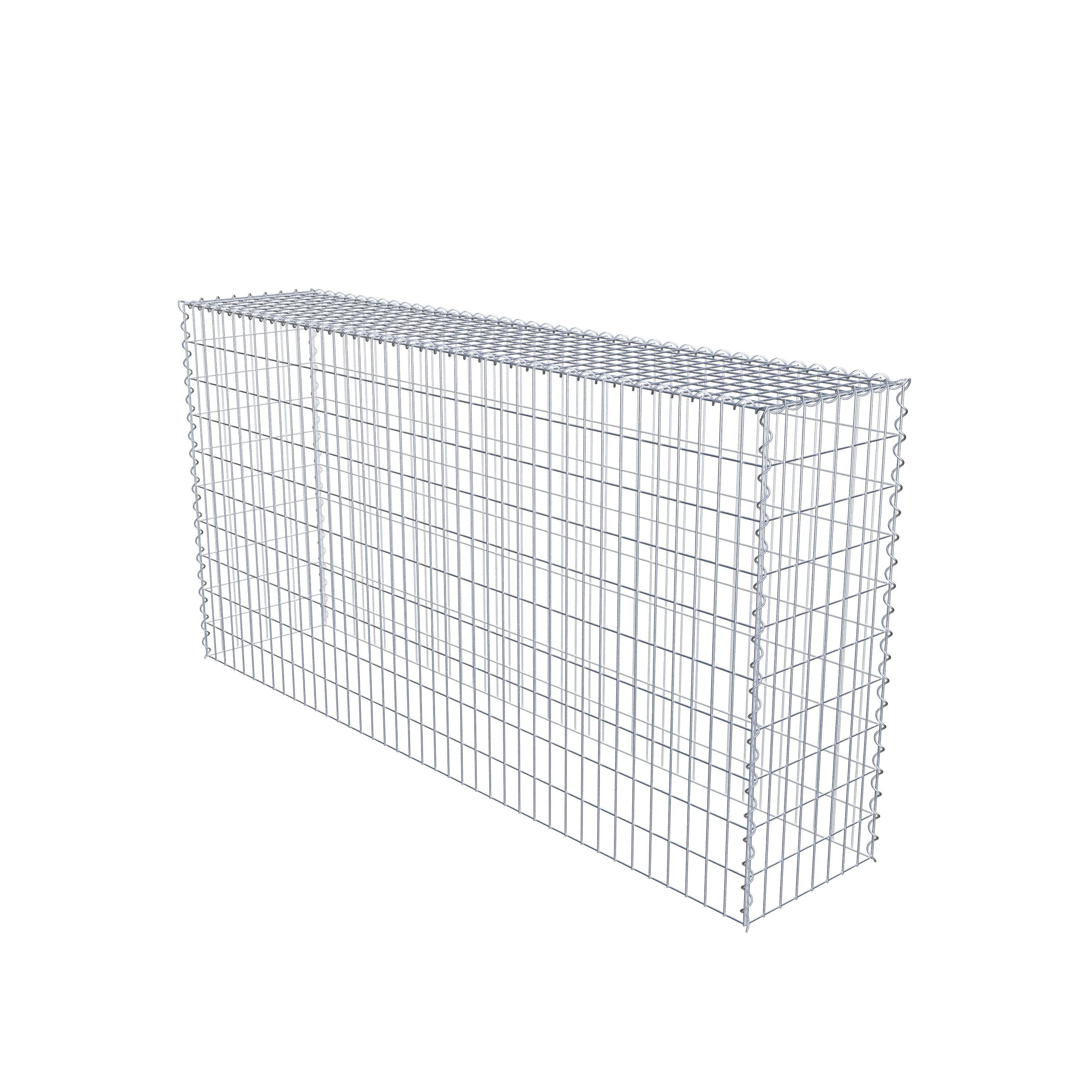 Gabion sur toile type 3 200 cm x 100 cm x 40 cm (L x H x P), maille 5 cm x 10 cm, spirale