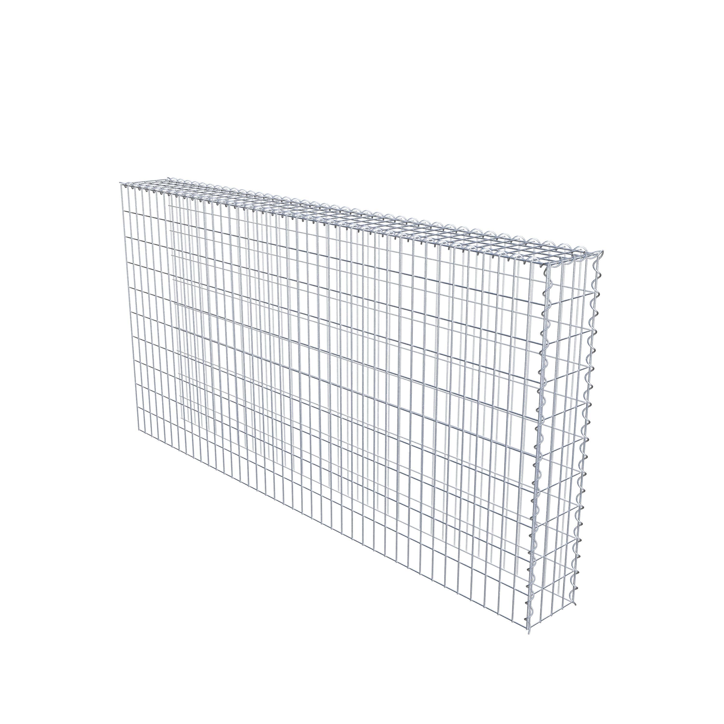 Gabion sur toile type 4 200 cm x 100 cm x 20 cm (L x H x P), maille 5 cm x 10 cm, spirale