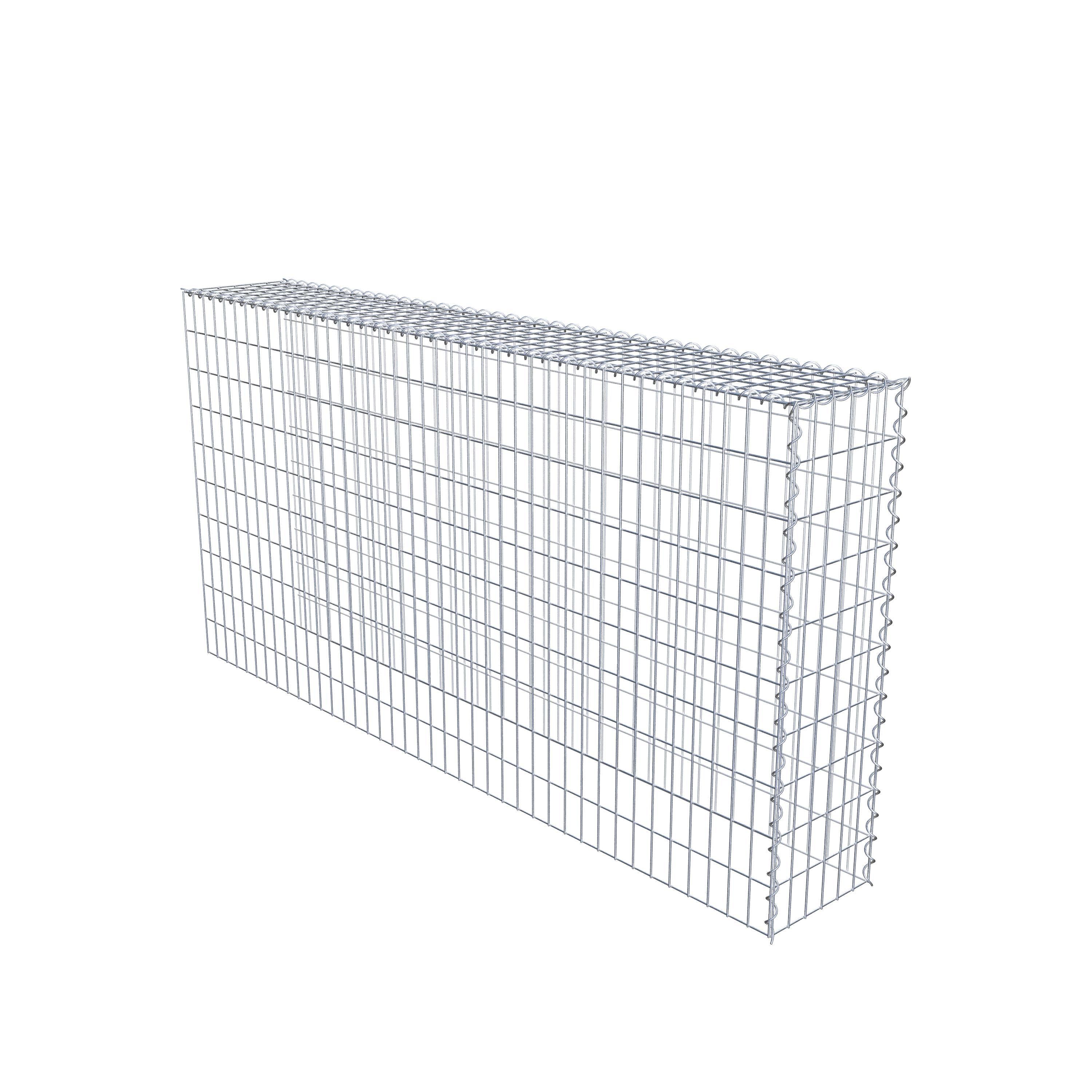 Gabion sur toile type 4 200 cm x 100 cm x 30 cm (L x H x P), maille 5 cm x 10 cm, spirale