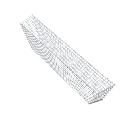 Add-on schanskorf type 4 200 cm x 100 cm x 30 cm (L x H x D), maaswijdte 5 cm x 10 cm, spiraalvormig