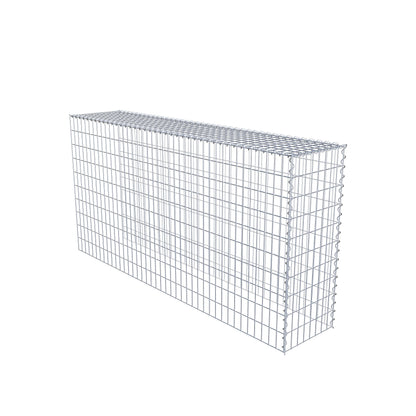 Gabion rapporté type 4 200 cm x 100 cm x 40 cm (L x H x P), mailles 5 cm x 10 cm, spirale