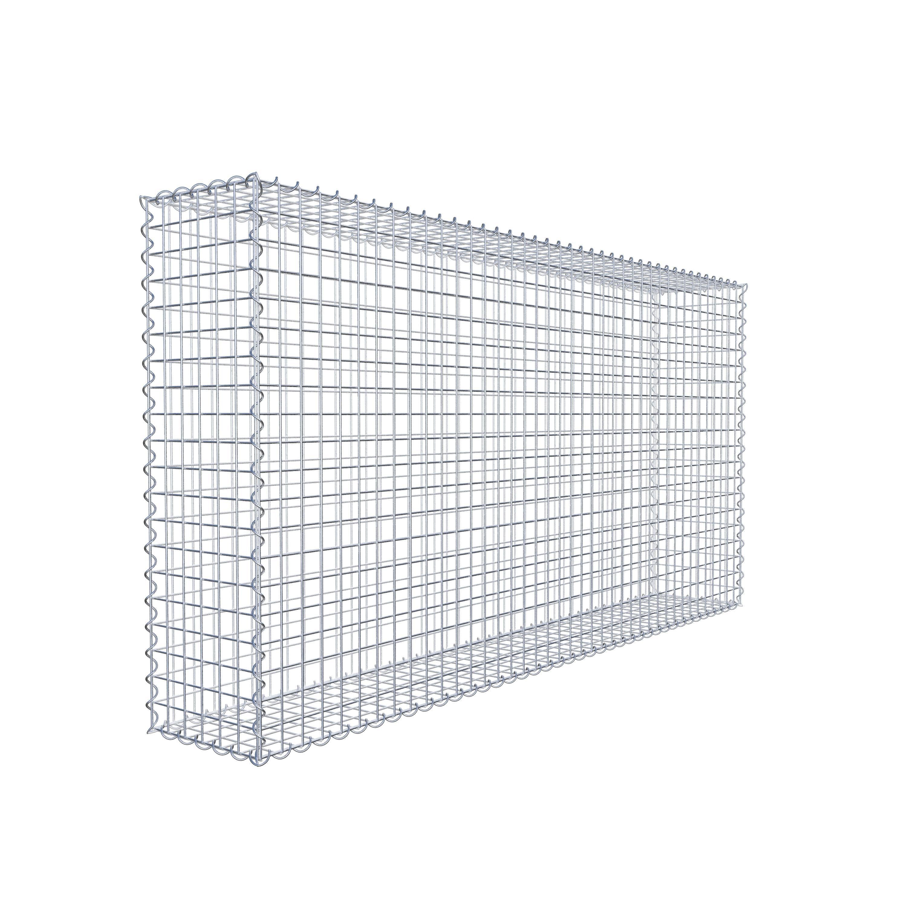 Gabion 200 cm x 100 cm x 30 cm (L x H x P), maille 5 cm x 5 cm, spirale