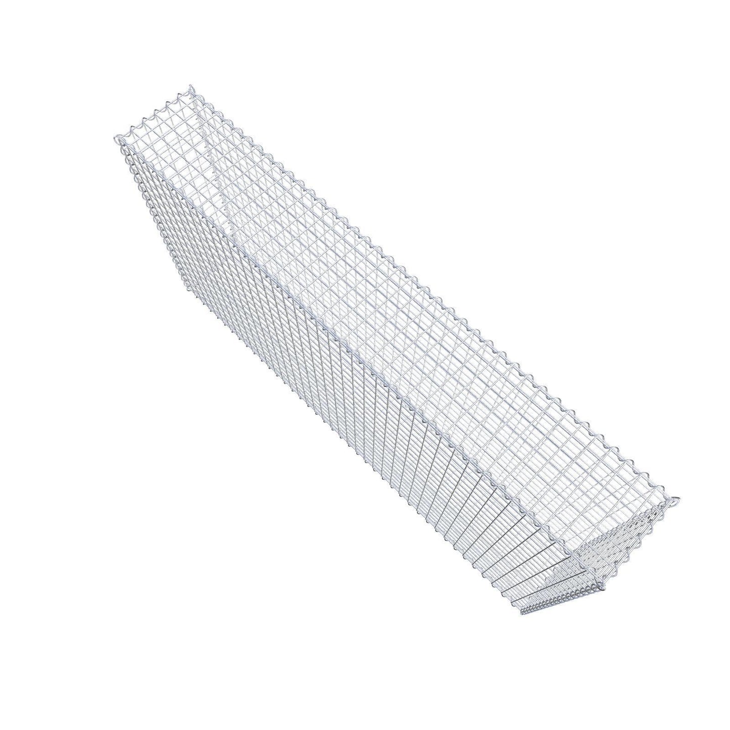 Gabion 200 cm x 100 cm x 30 cm (L x H x D), maskestørrelse 5 cm x 5 cm, spiral