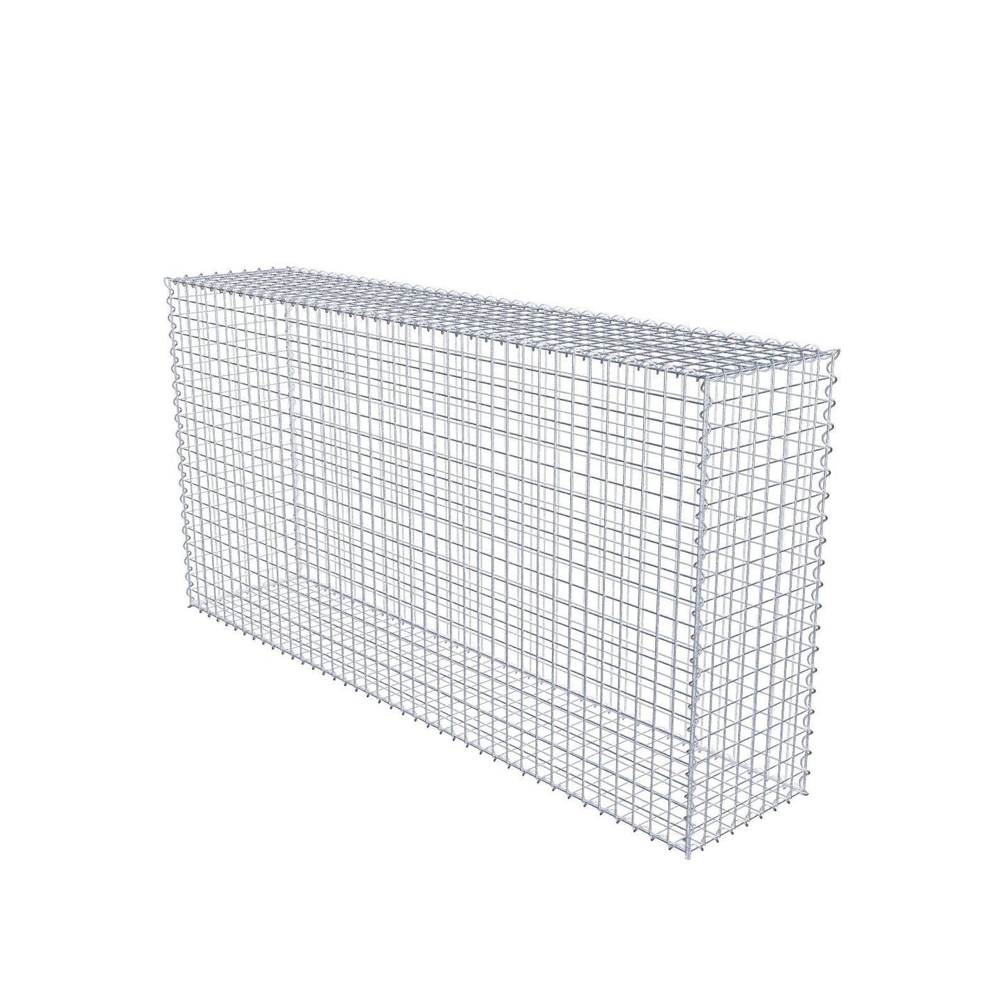 Gabion 200 cm x 100 cm x 40 cm (L x H x D), mesh size 5 cm x 5 cm, spiral