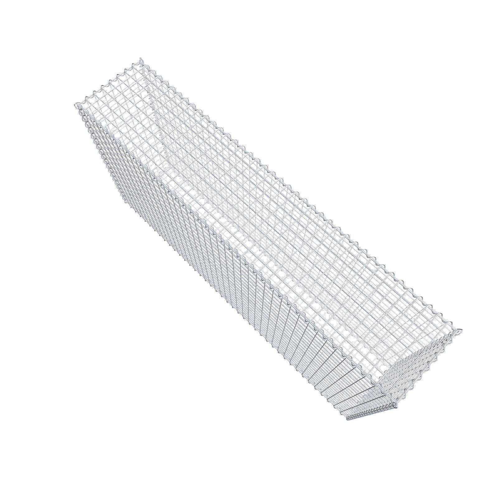 Gabion 200 cm x 100 cm x 40 cm (L x H x D), maskstorlek 5 cm x 5 cm, spiral
