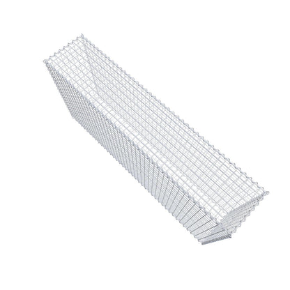 Gabion 200 cm x 100 cm x 40 cm (L x H x D), mesh size 5 cm x 5 cm, spiral