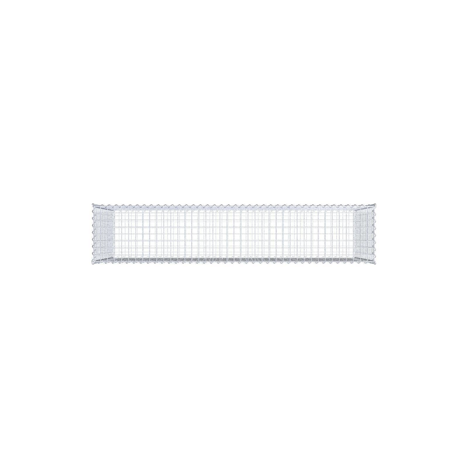 Gabion 200 cm x 100 cm x 40 cm (L x H x D), maskstorlek 5 cm x 5 cm, spiral