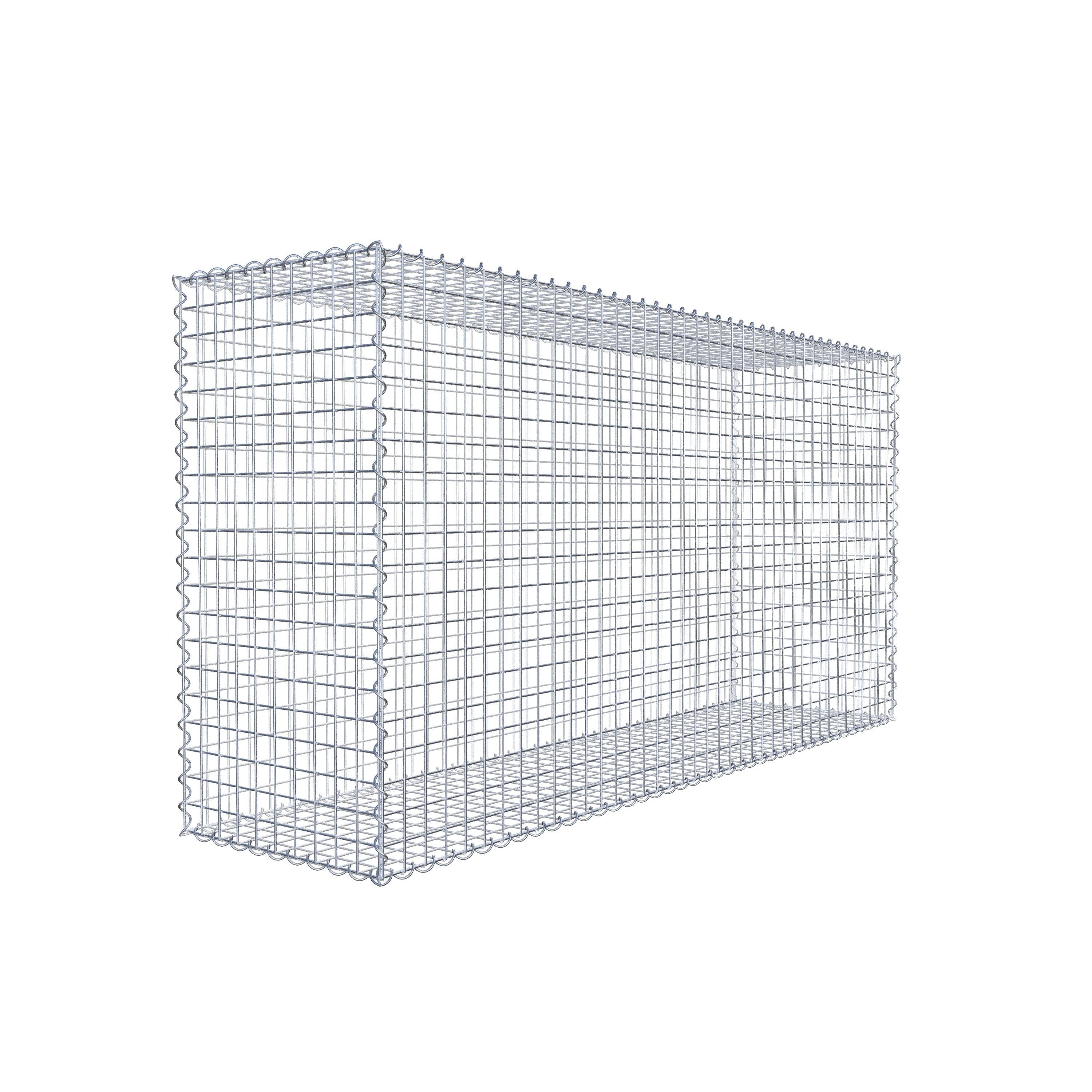 Gabion 200 cm x 100 cm x 50 cm (L x H x P), maille 5 cm x 5 cm, spirale