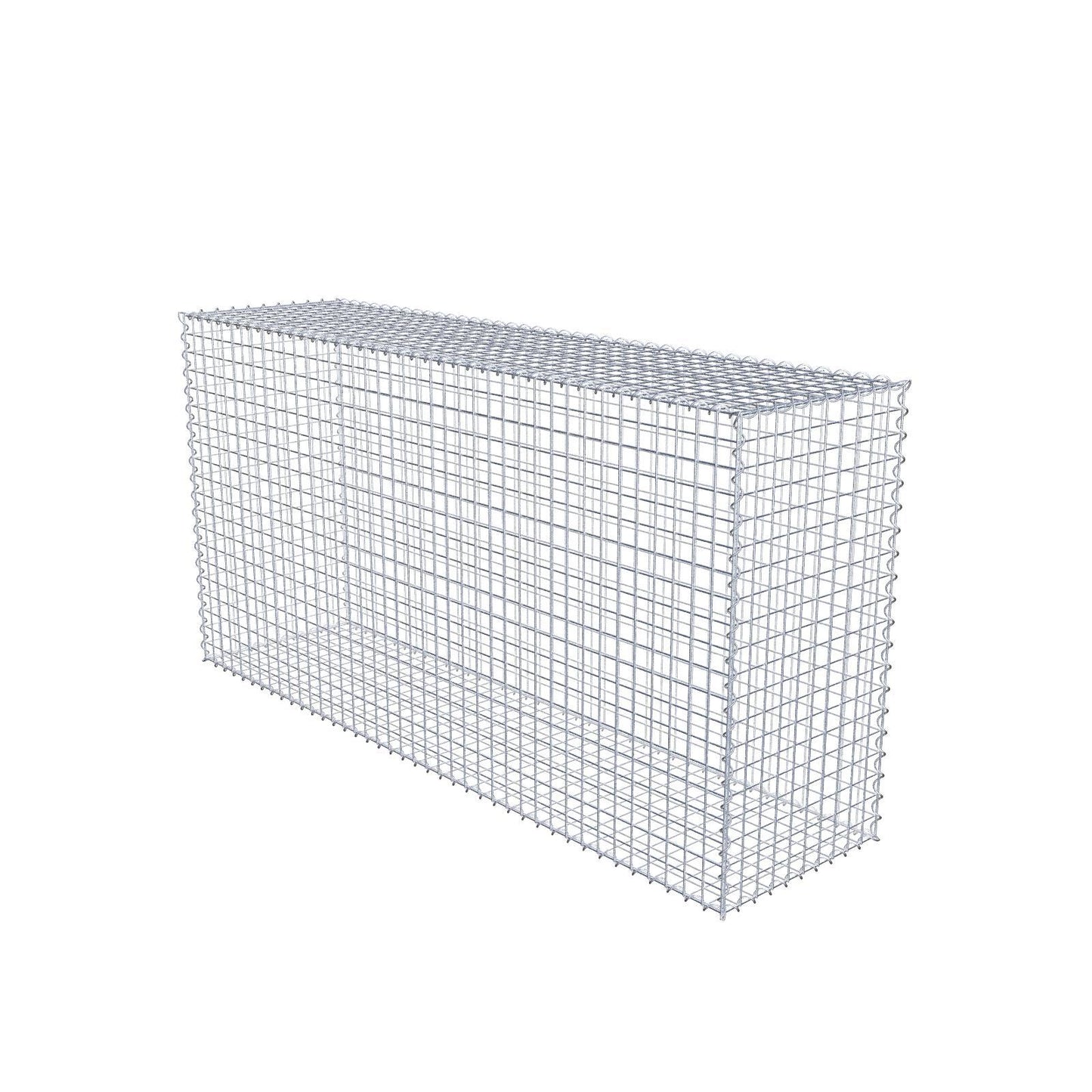 Gabion 200 cm x 100 cm x 50 cm (L x H x P), mailles 5 cm x 5 cm, spirale
