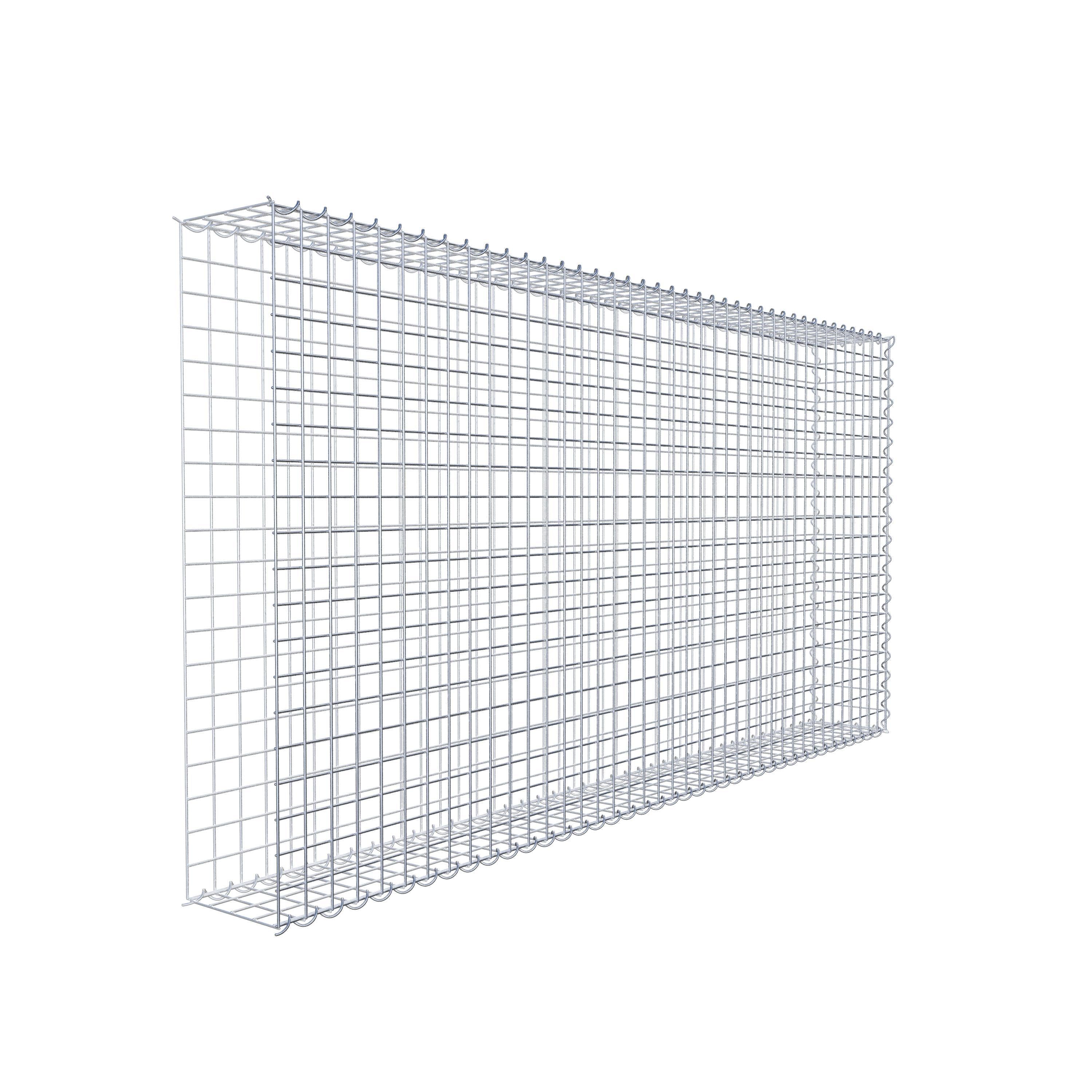 Gabion sur toile type 2 200 cm x 100 cm x 20 cm (L x H x P), maille 5 cm x 5 cm, spirale