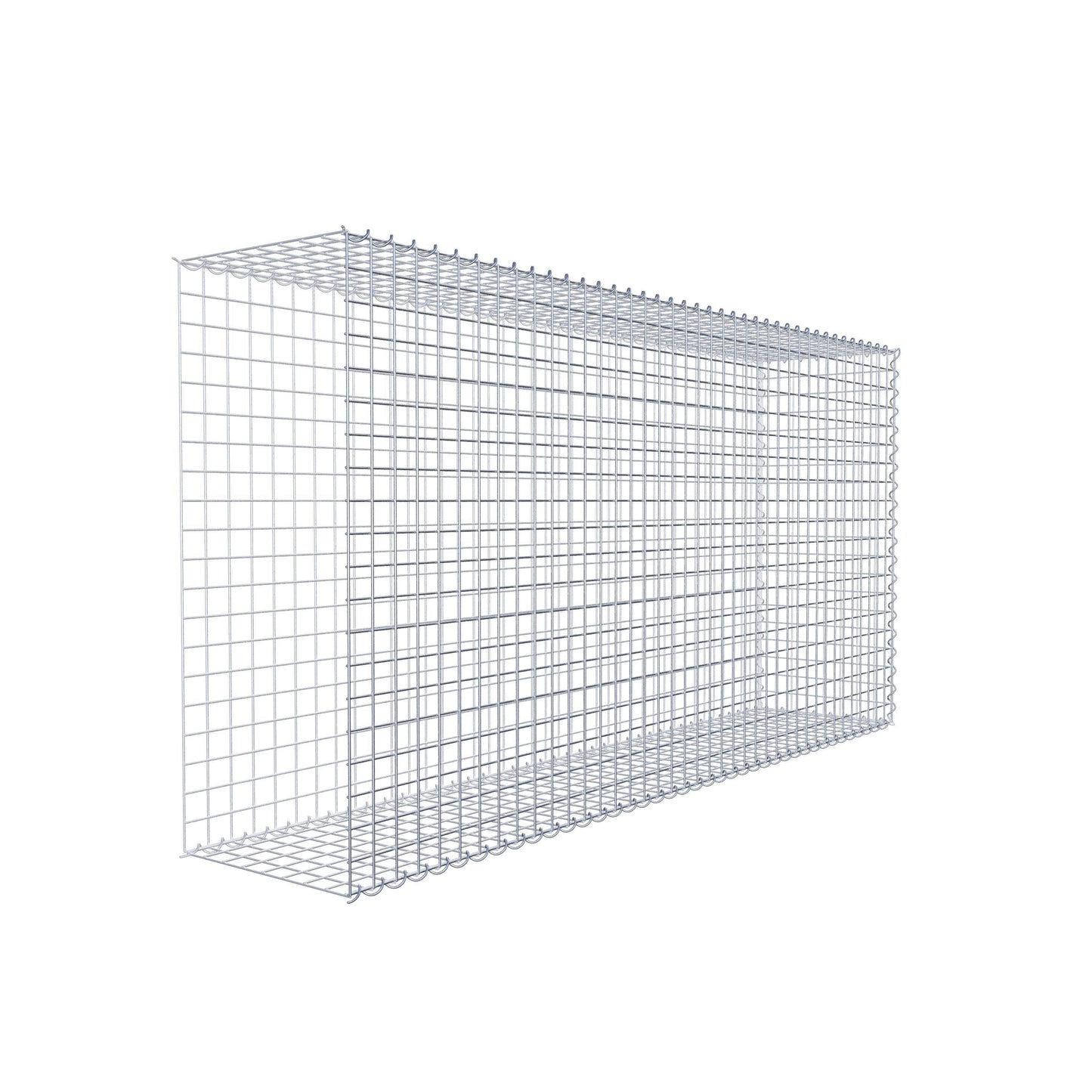 Gabião tipo 2 200 cm x 100 cm x 40 cm (C x A x P), malhagem 5 cm x 5 cm, espiral