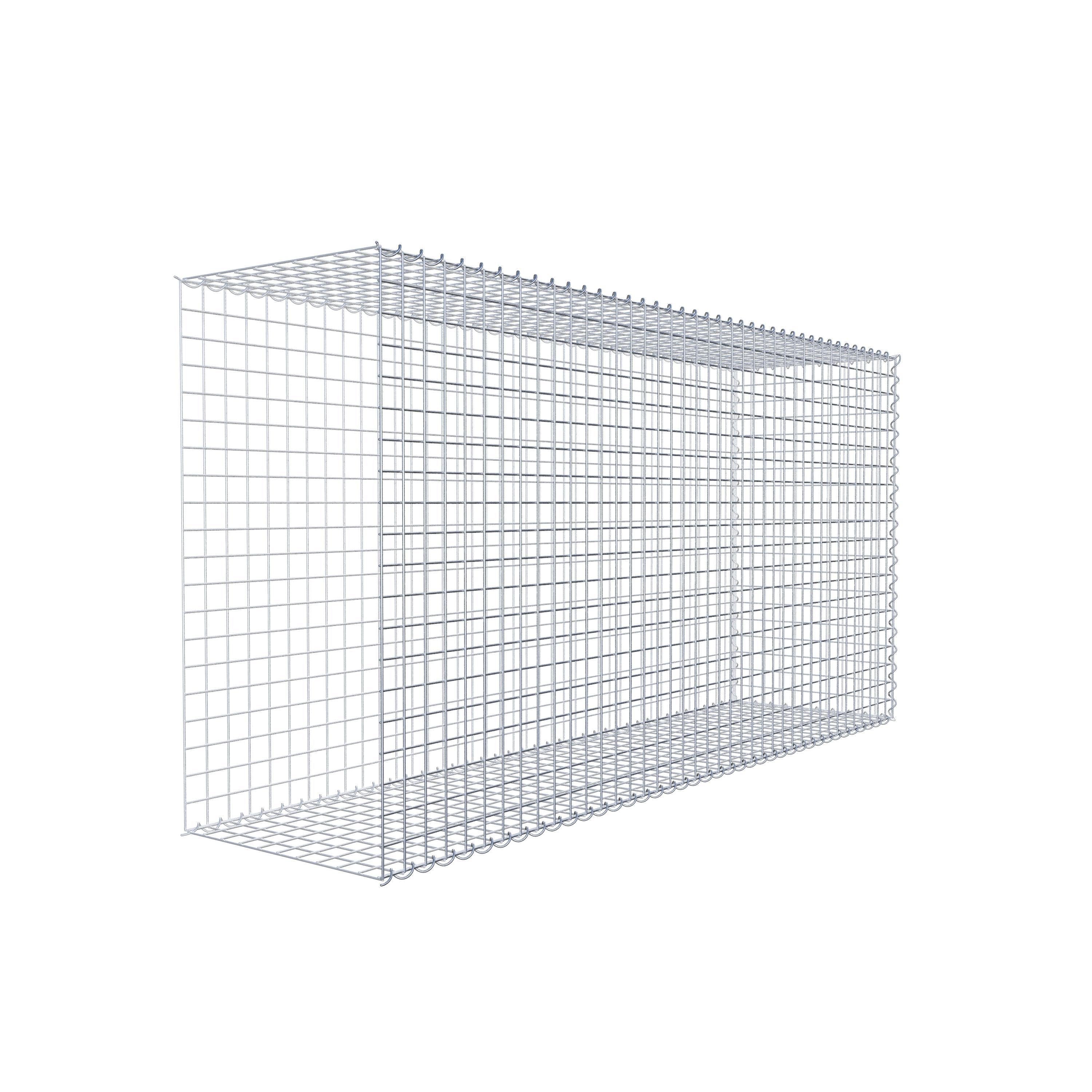 Gabion sur toile type 2 200 cm x 100 cm x 50 cm (L x H x P), maille 5 cm x 5 cm, spirale