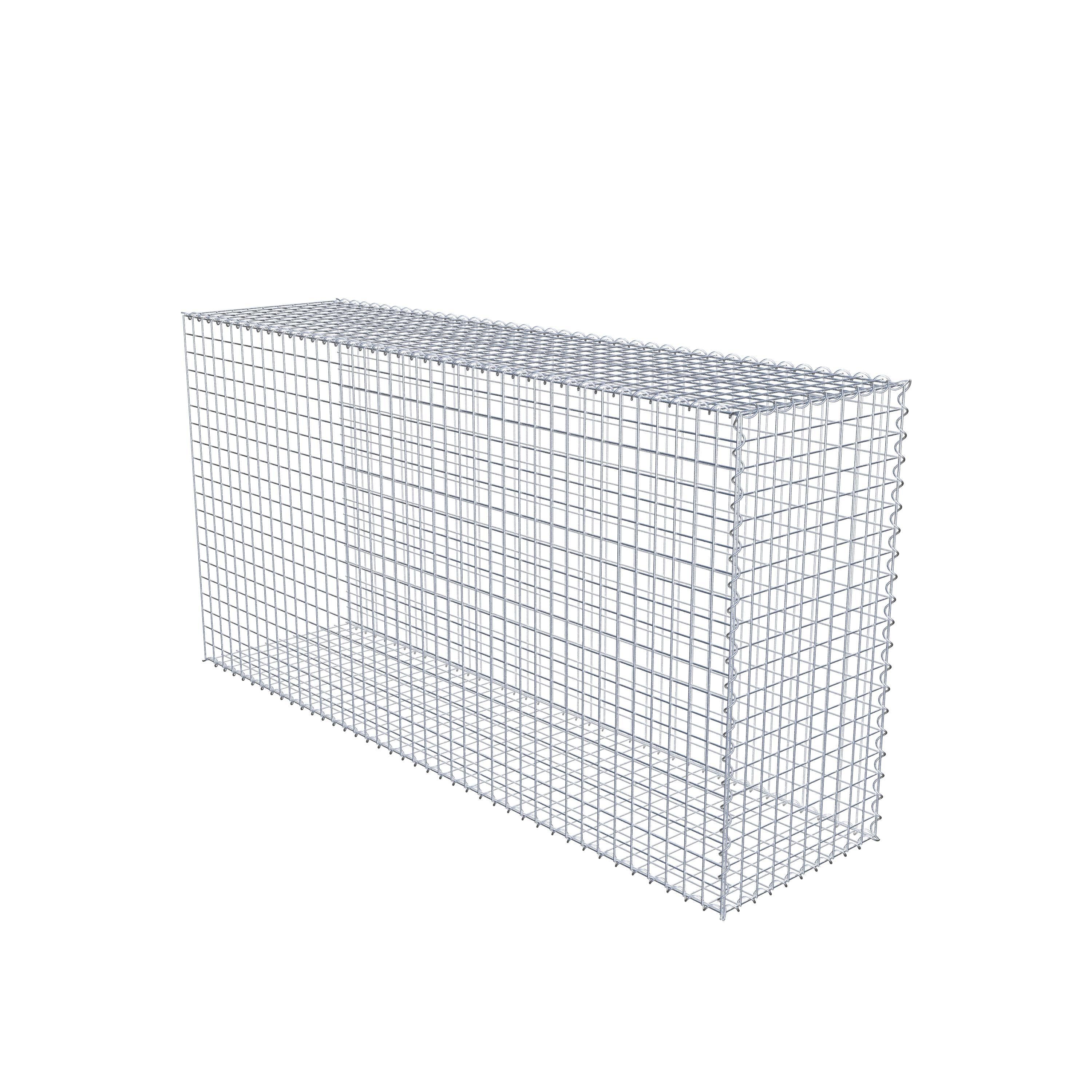 Gabion sur toile type 2 200 cm x 100 cm x 50 cm (L x H x P), maille 5 cm x 5 cm, spirale