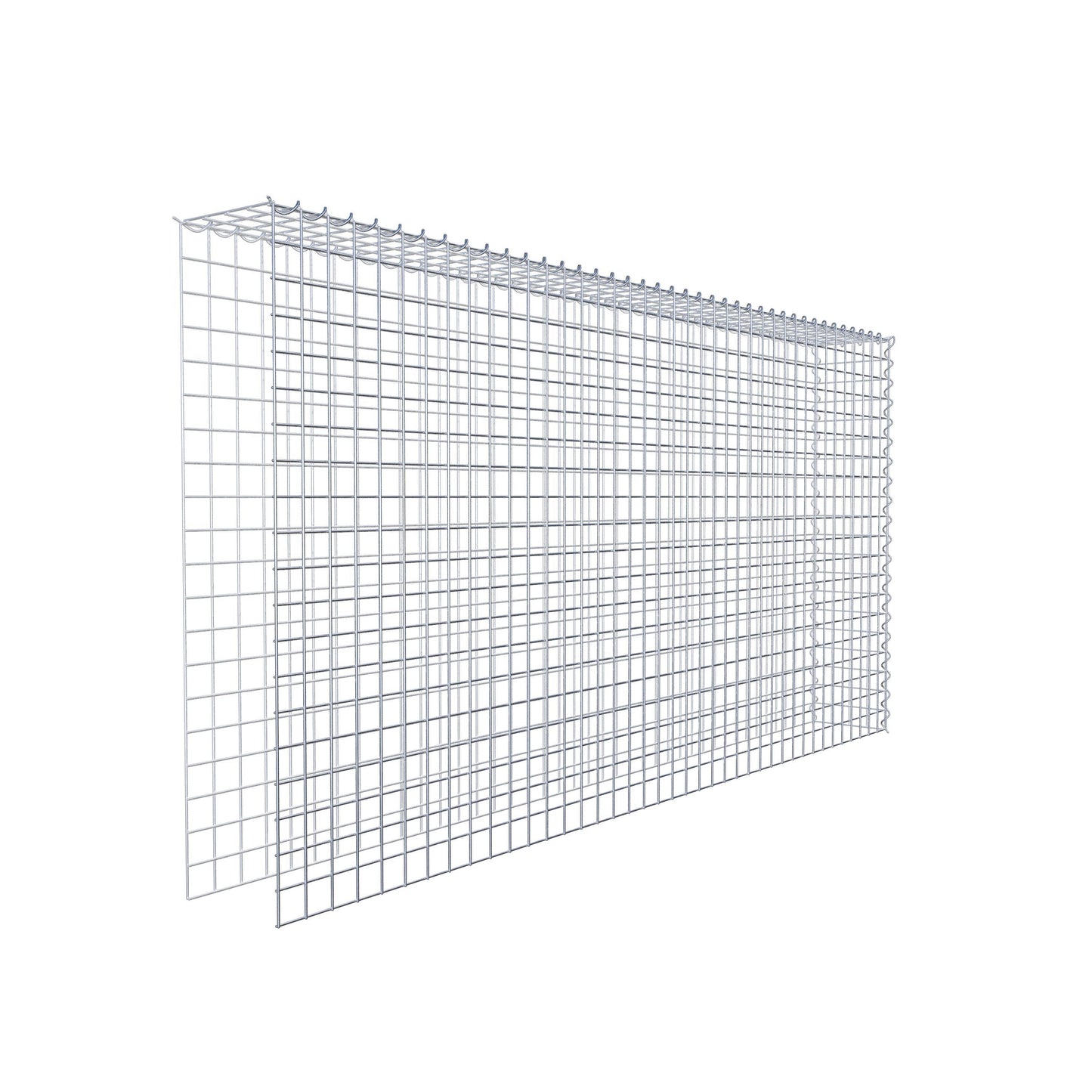 Grown-on gabion type 4 200 cm x 100 cm x 20 cm (L x H x D), mesh size 5 cm x 5 cm, spiral