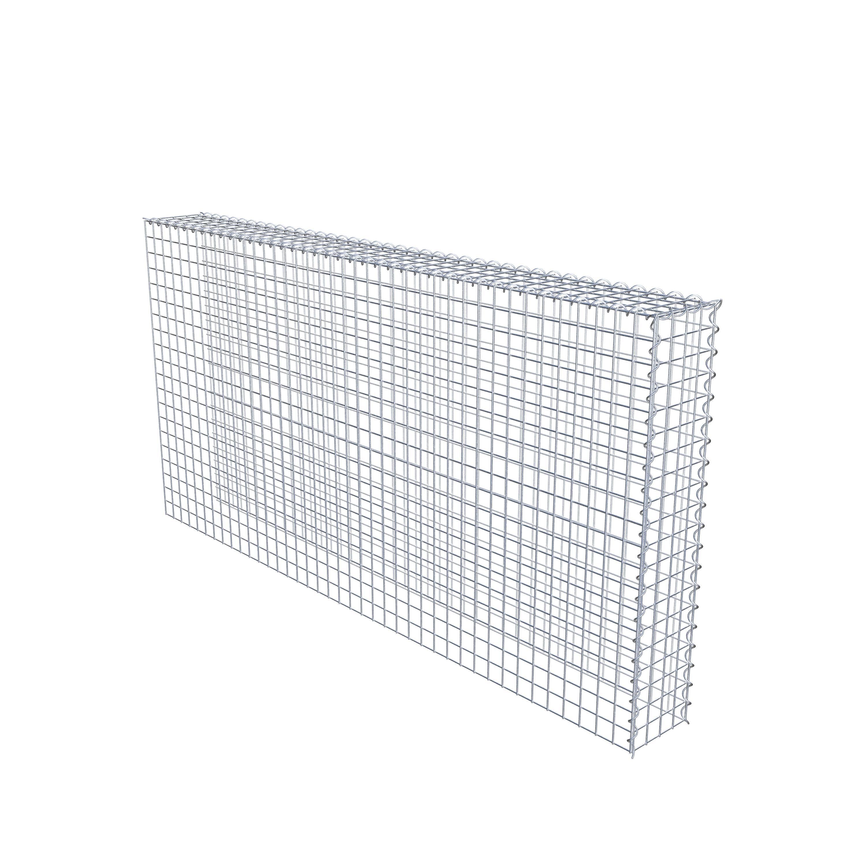 Gabion sur toile type 4 200 cm x 100 cm x 20 cm (L x H x P), maille 5 cm x 5 cm, spirale