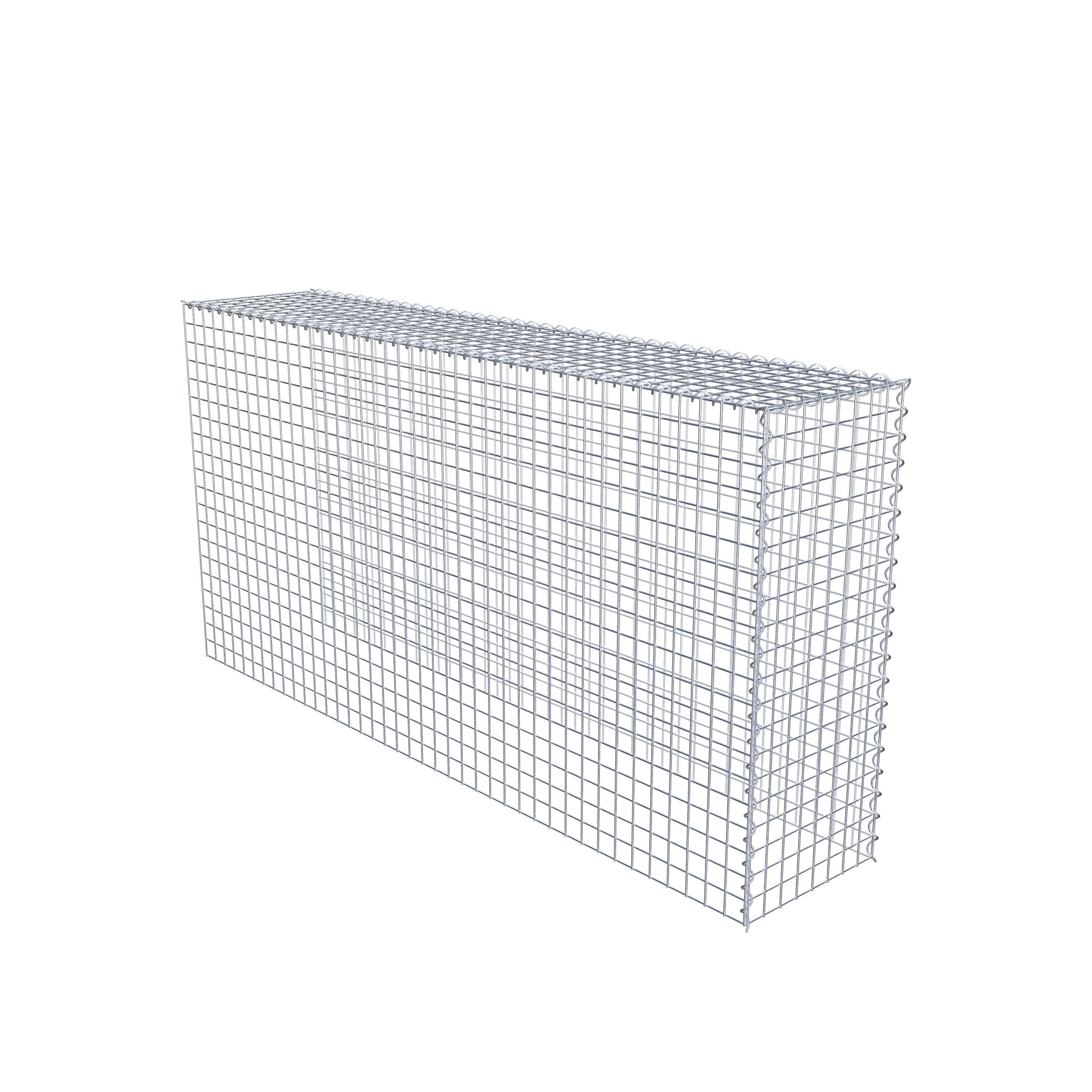 Gabion sur toile type 4 200 cm x 100 cm x 40 cm (L x H x P), maille 5 cm x 5 cm, spirale