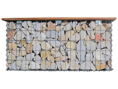 Tuinbank spiraalvormige schanskorf CUMARU MW 5 x 10 cm 105 x 50 x 30 cm