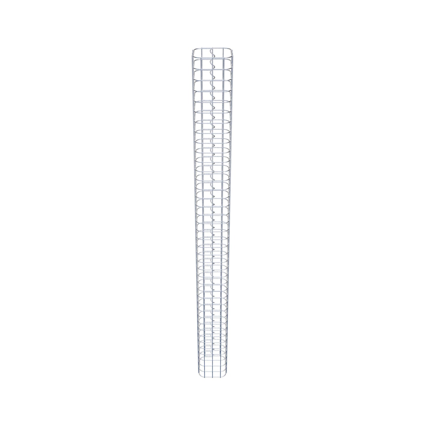 Colonne de gabion carrée galvanisée à chaud, 17 cm x 17 cm, hauteur 200 cm, MW 5 cm x 5 cm